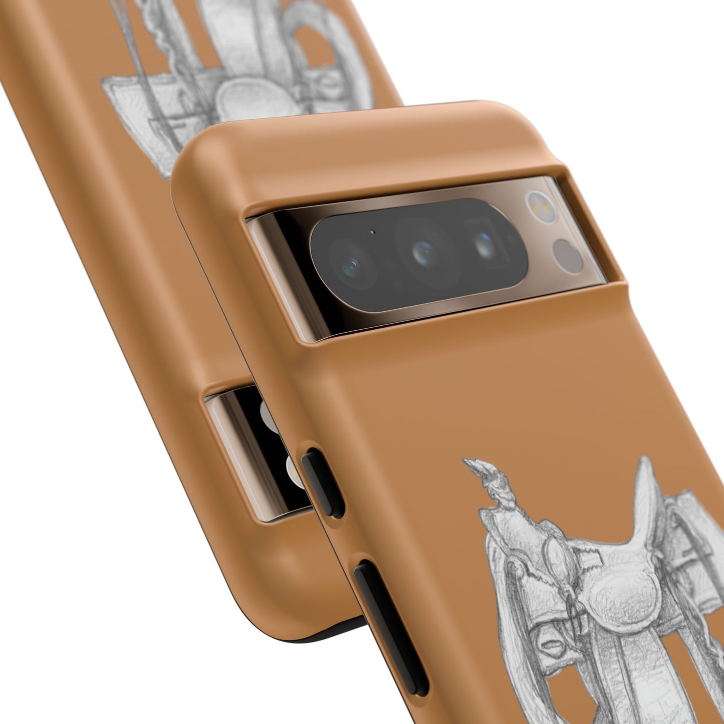 "Trail Dust and Saddle Leather" Brown Tough Case