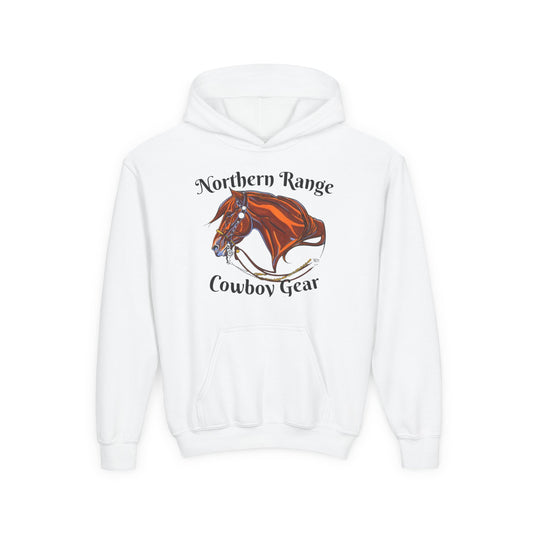 Northern Range Cowboy Gear Youth Hoodie | Stylish Sweatshirt for Young Cowboys, Perfect for Rodeos, Gifts, and Outdoor Adventures