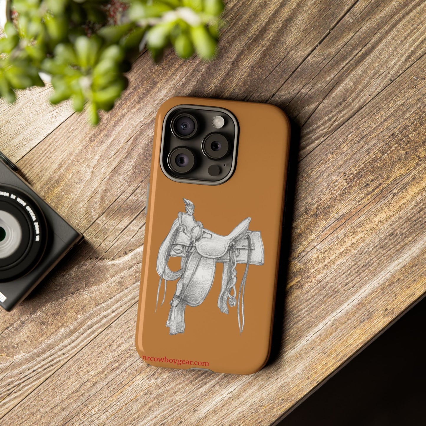 "Trail Dust and Saddle Leather" Brown Tough Case