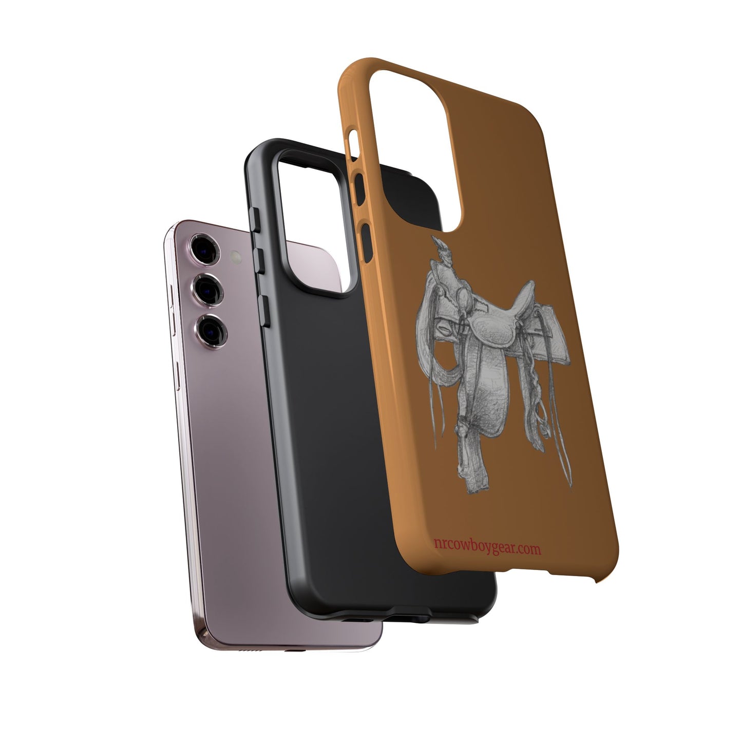 "Trail Dust and Saddle Leather" Brown Tough Case