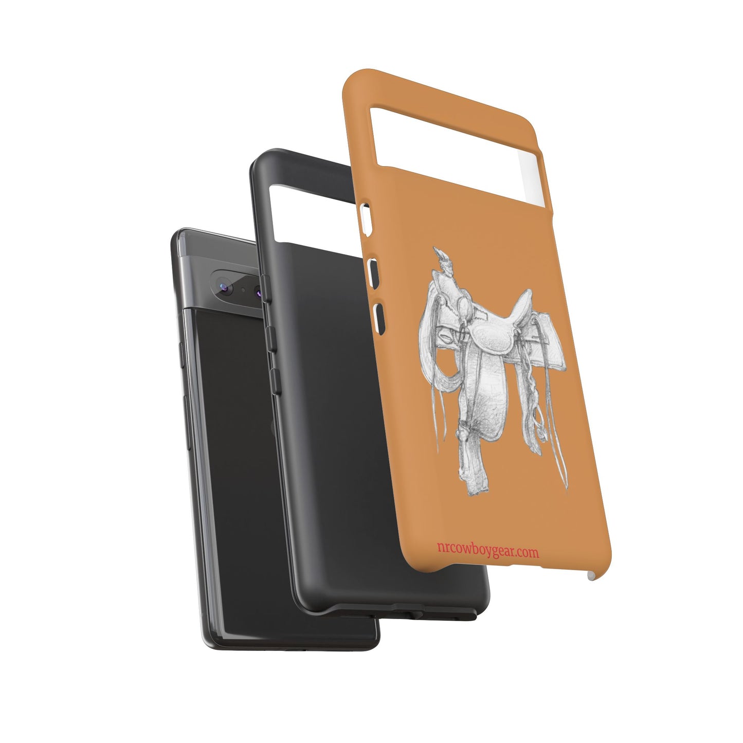 "Trail Dust and Saddle Leather" Brown Tough Case
