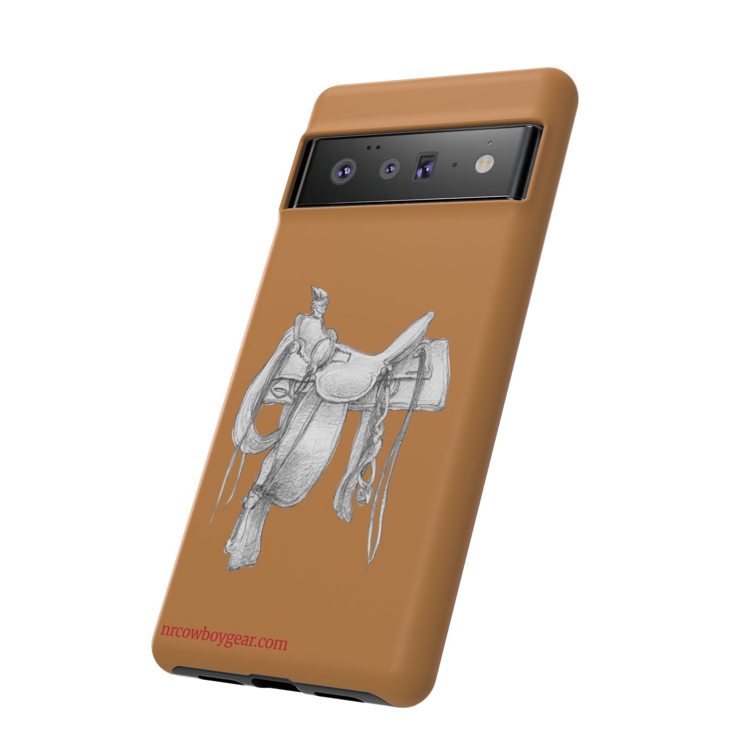 "Trail Dust and Saddle Leather" Brown Tough Case