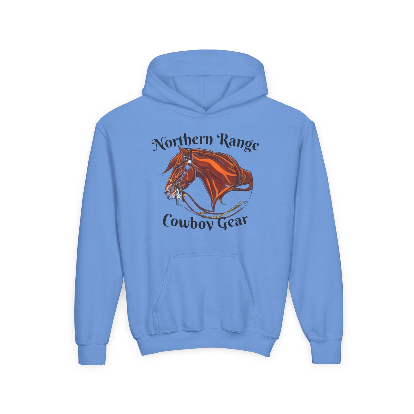 Northern Range Cowboy Gear Youth Hoodie | Stylish Sweatshirt for Young Cowboys, Perfect for Rodeos, Gifts, and Outdoor Adventures