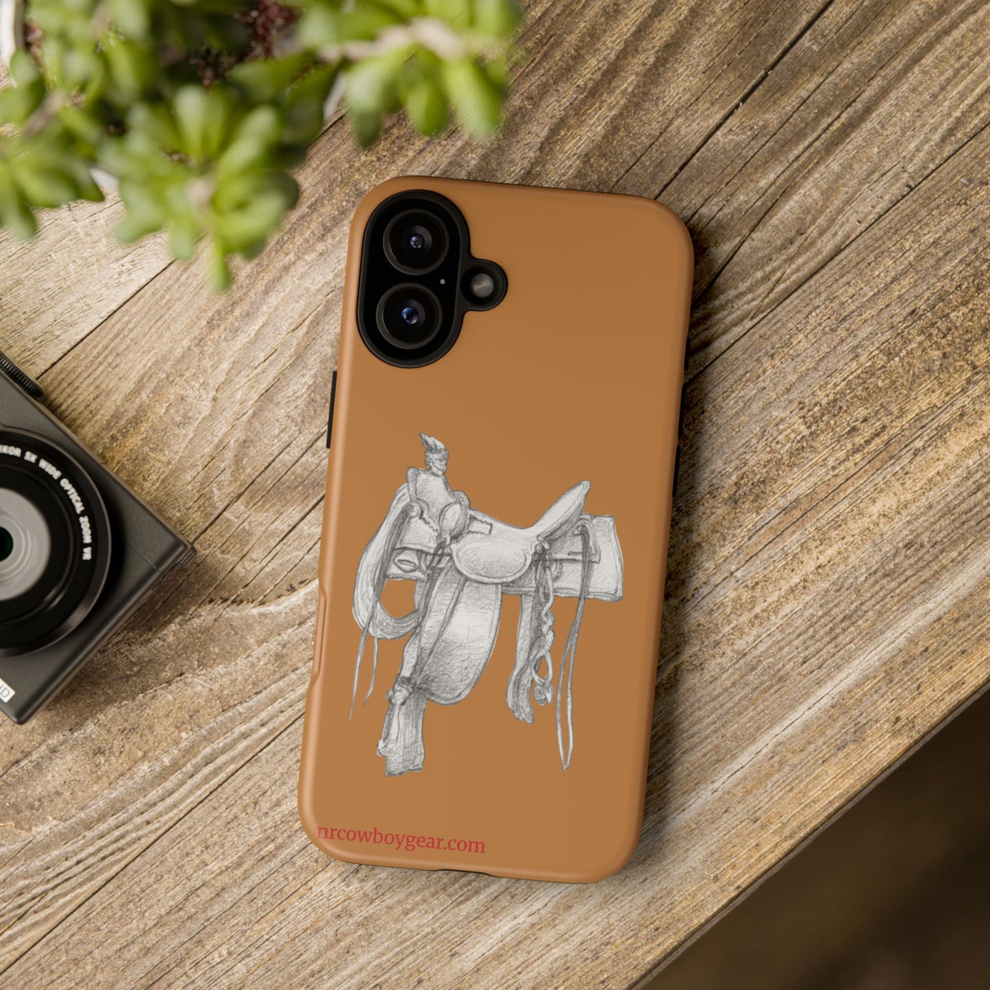"Trail Dust and Saddle Leather" Brown Tough Case