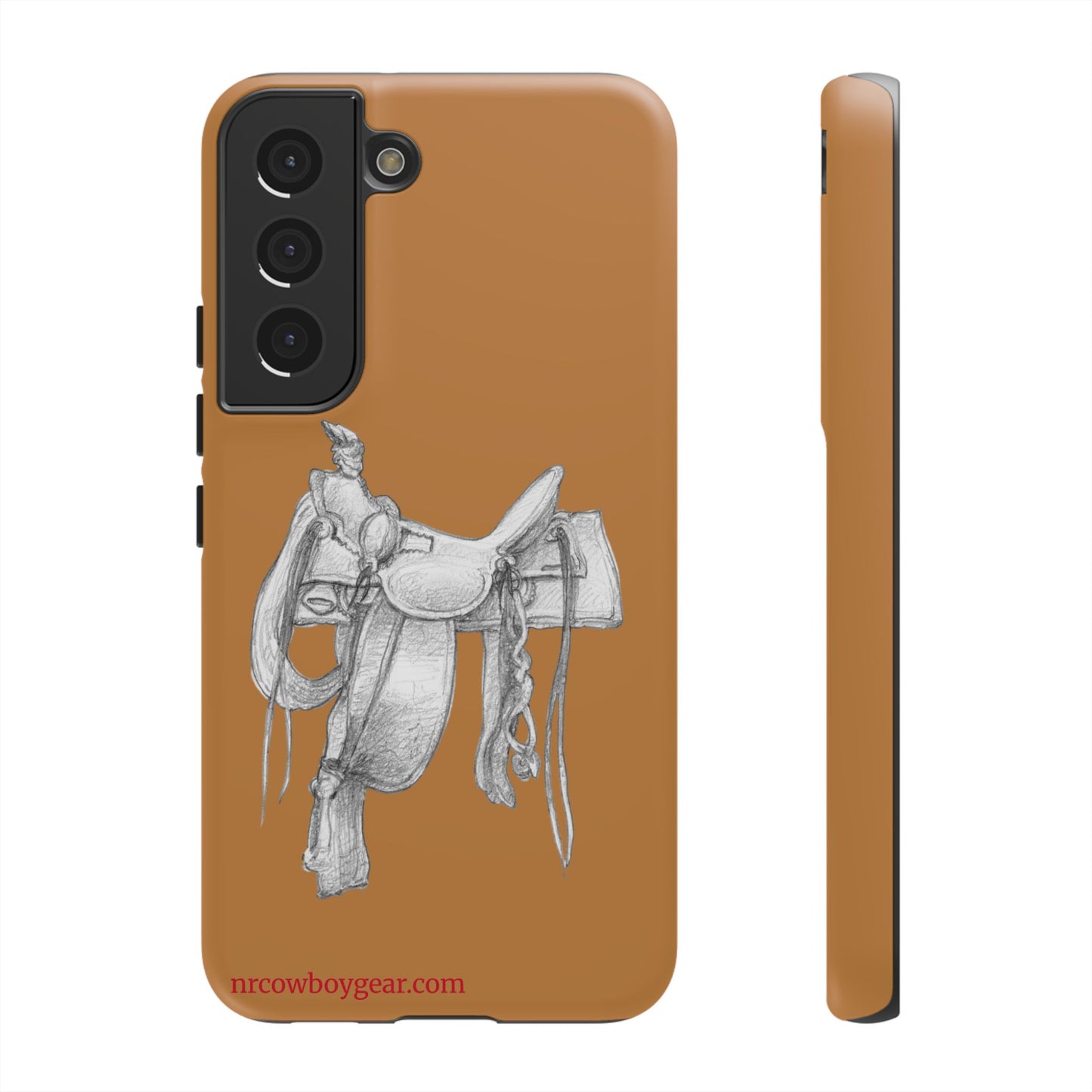 "Trail Dust and Saddle Leather" Brown Tough Case