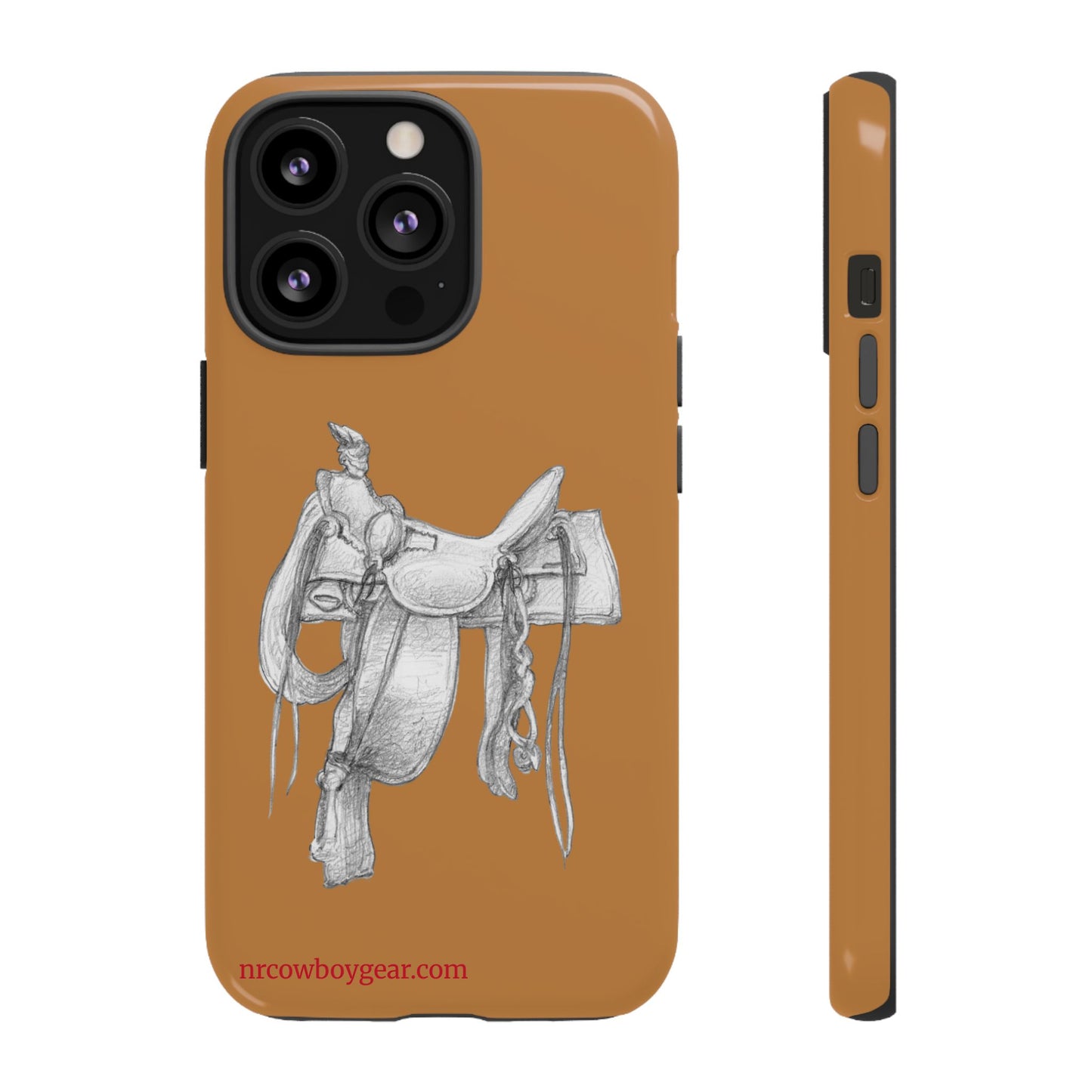 "Trail Dust and Saddle Leather" Brown Tough Case