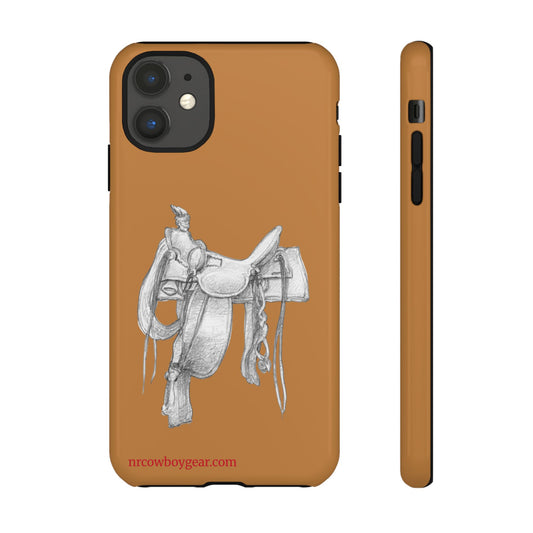 "Trail Dust and Saddle Leather" Brown Tough Case