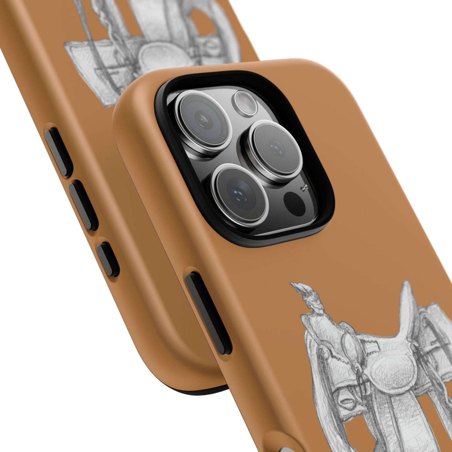 "Trail Dust and Saddle Leather" Brown Tough Case