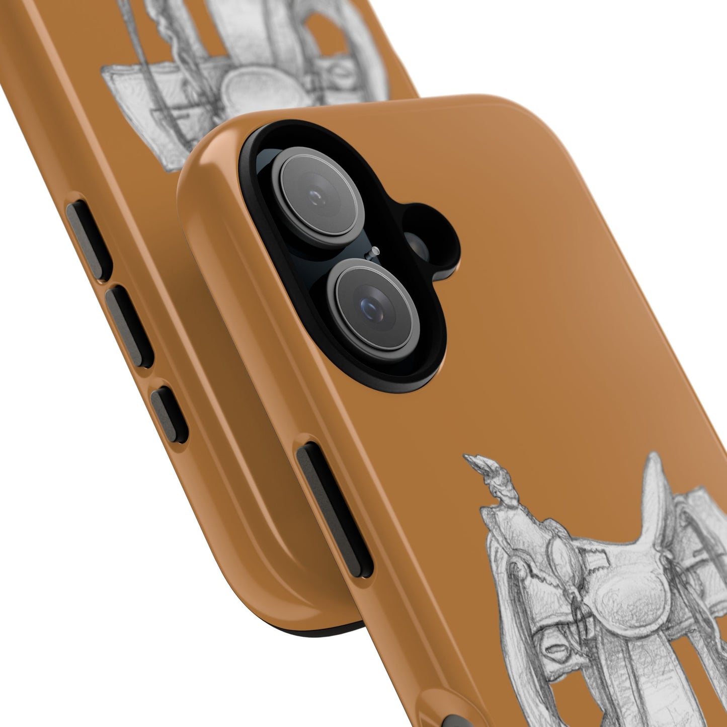 "Trail Dust and Saddle Leather" Brown Tough Case