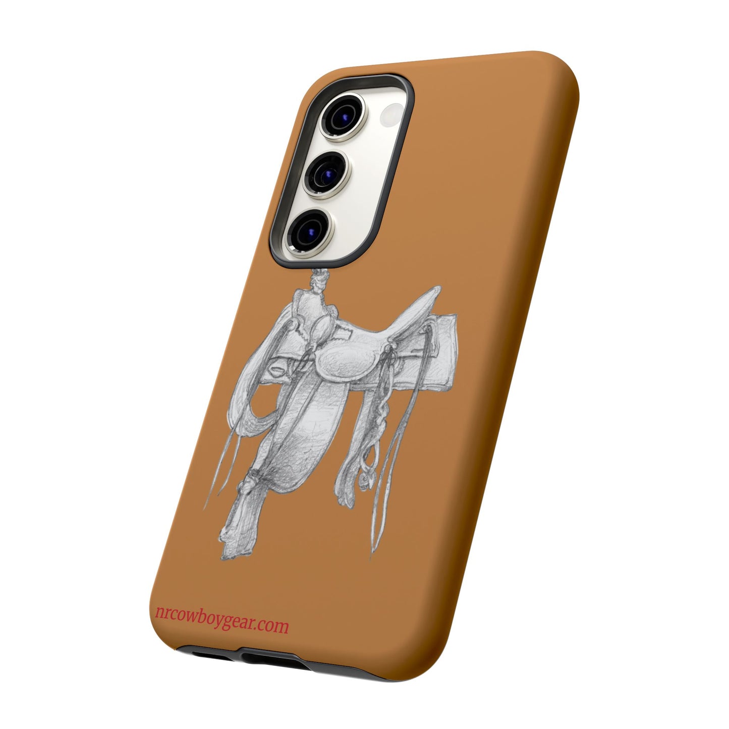 "Trail Dust and Saddle Leather" Brown Tough Case