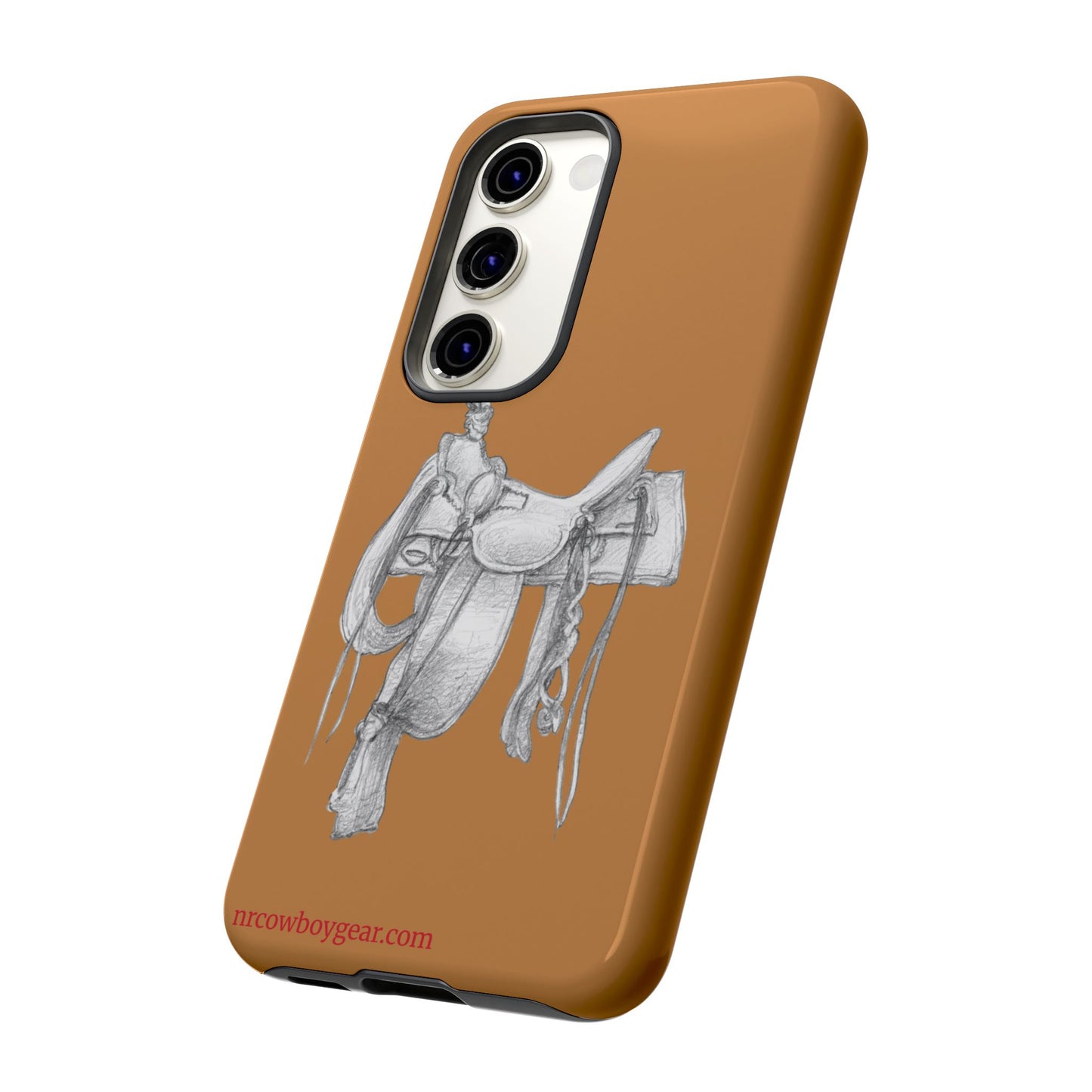 "Trail Dust and Saddle Leather" Brown Tough Case