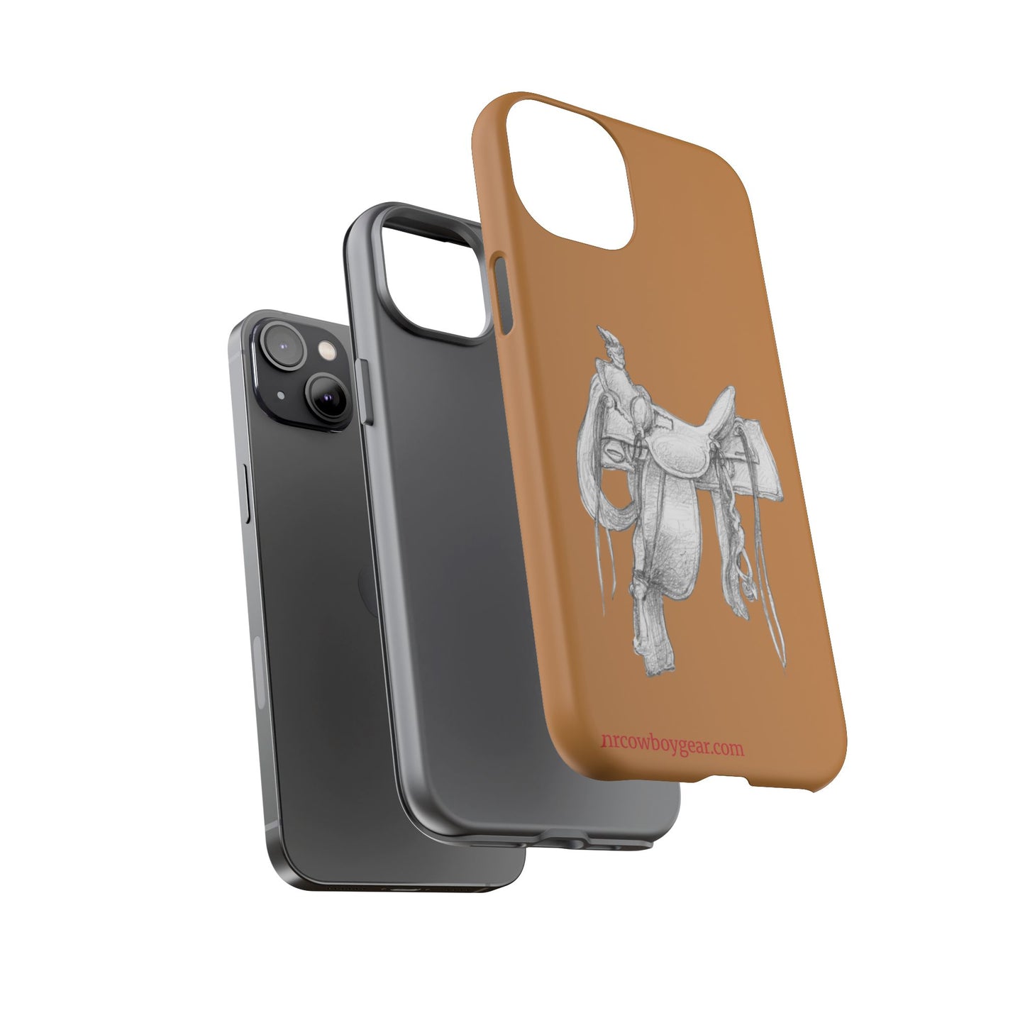 "Trail Dust and Saddle Leather" Brown Tough Case