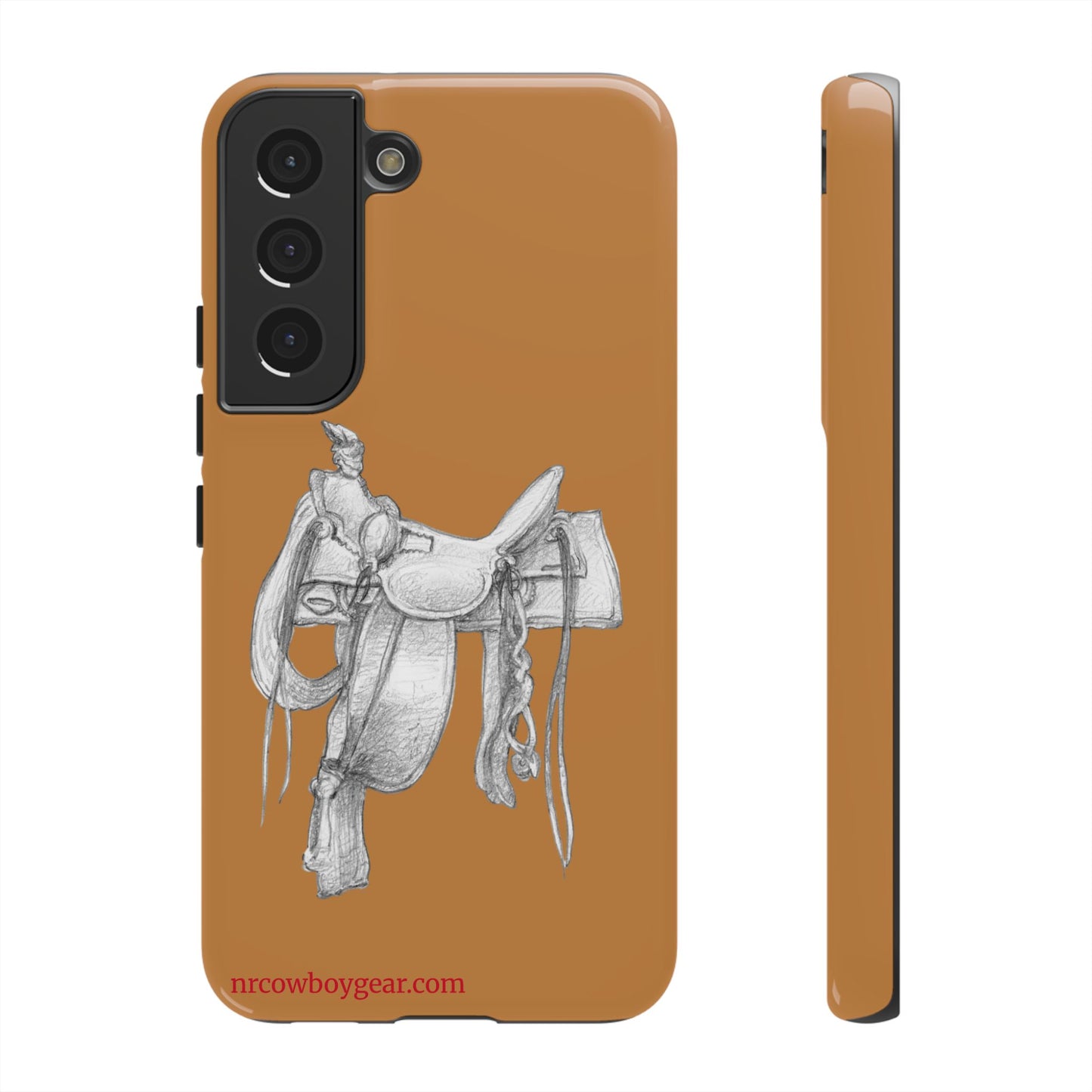 "Trail Dust and Saddle Leather" Brown Tough Case