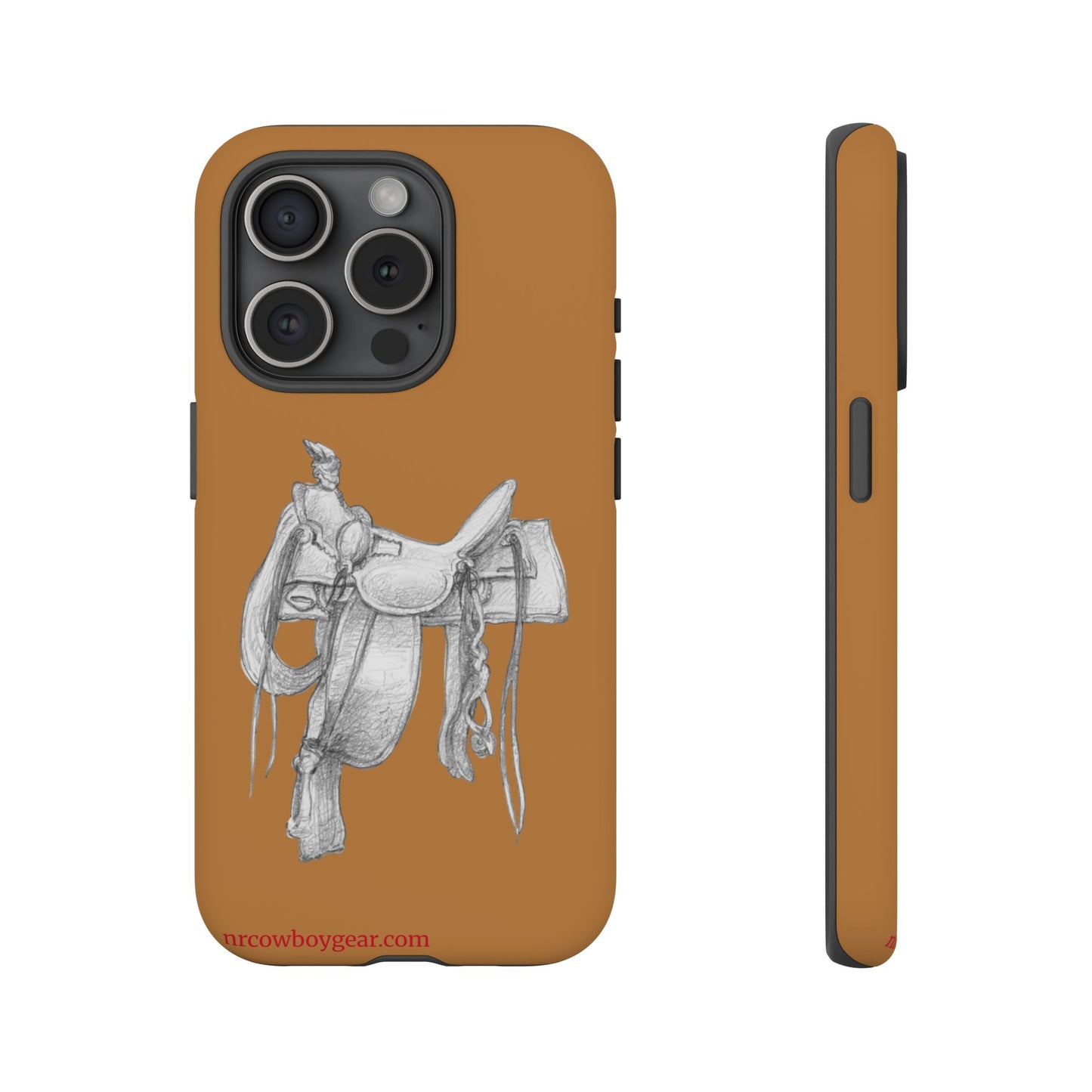 "Trail Dust and Saddle Leather" Brown Tough Case