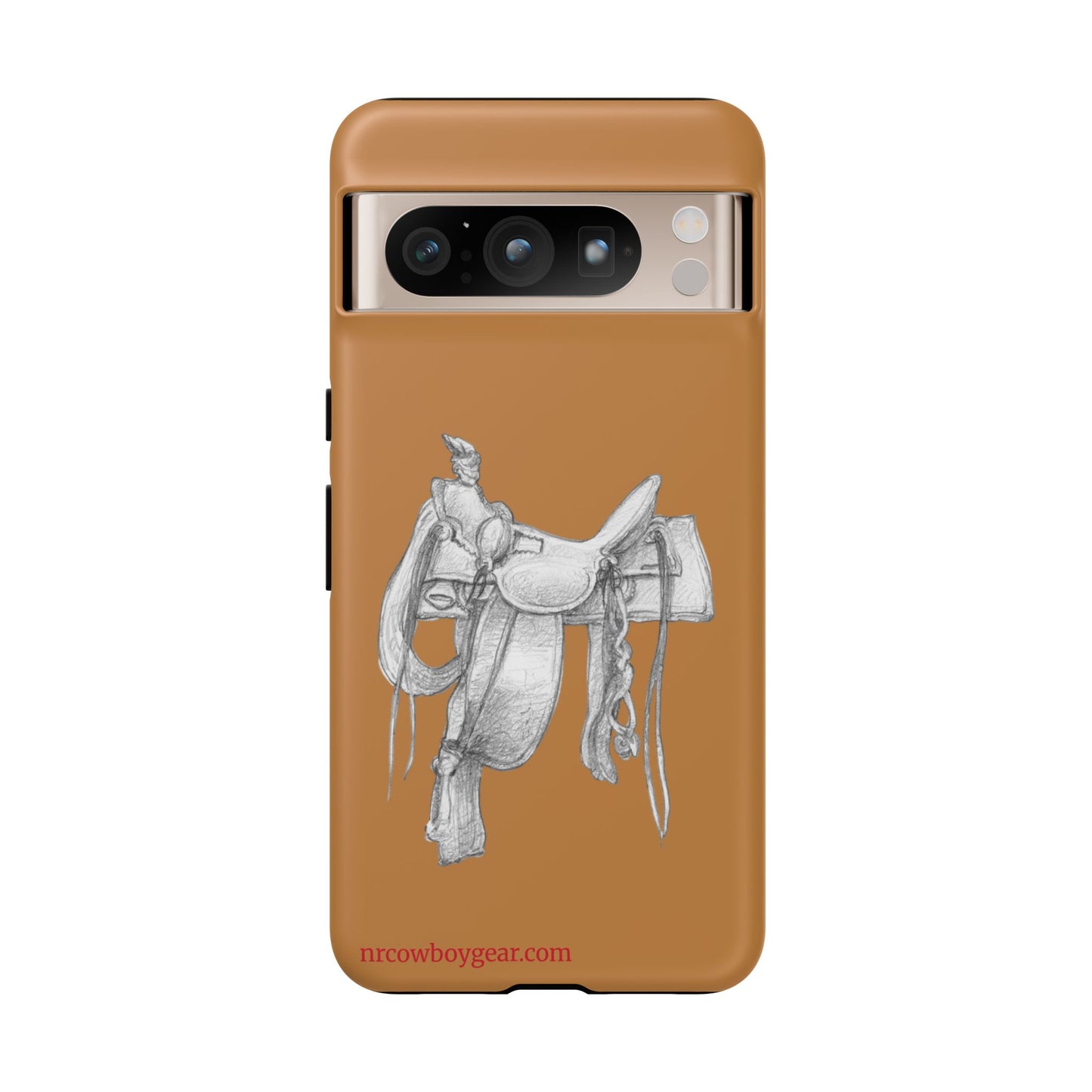 "Trail Dust and Saddle Leather" Brown Tough Case