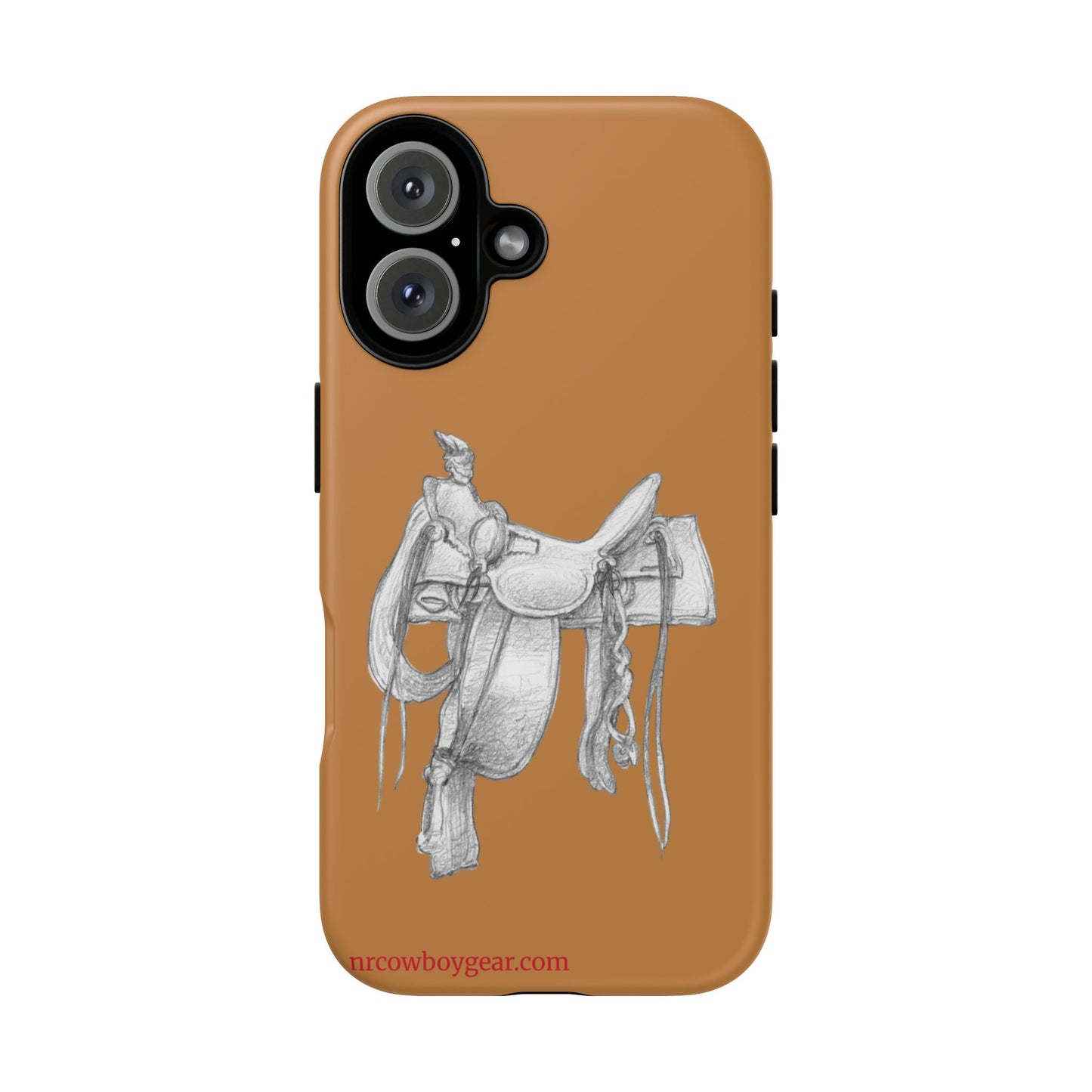 "Trail Dust and Saddle Leather" Brown Tough Case