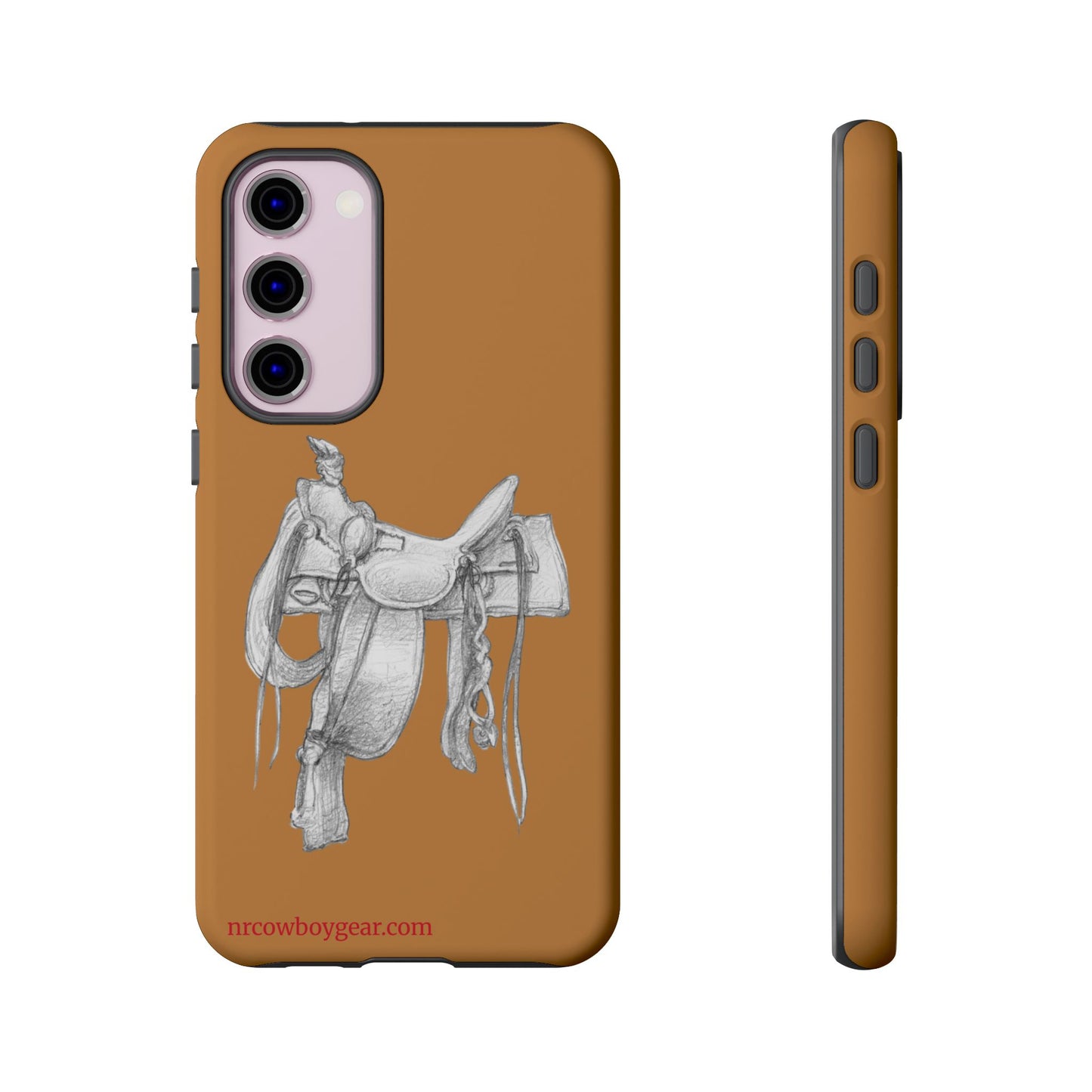"Trail Dust and Saddle Leather" Brown Tough Case