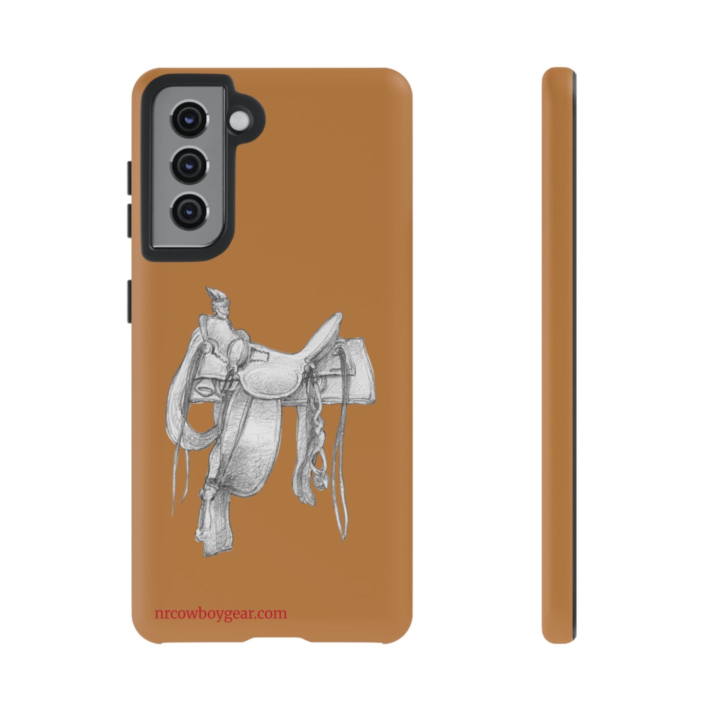 "Trail Dust and Saddle Leather" Brown Tough Case