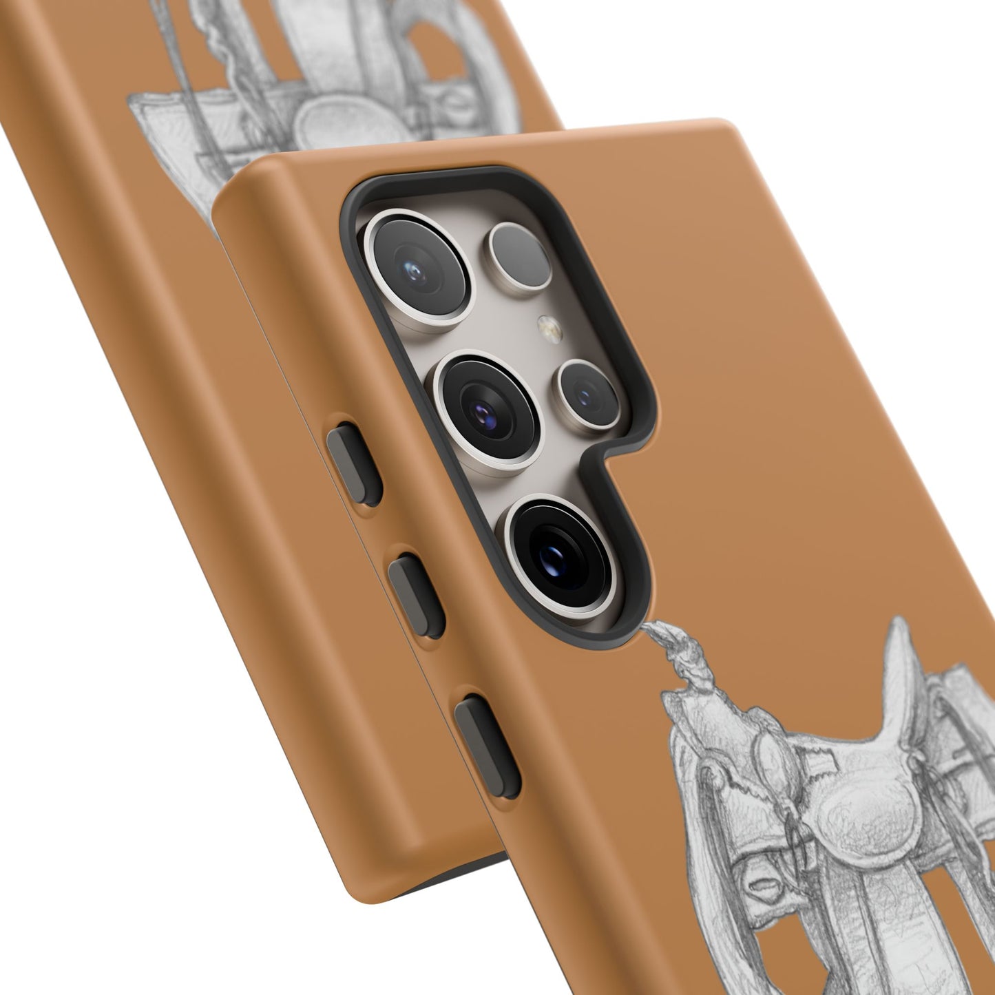 "Trail Dust and Saddle Leather" Brown Tough Case