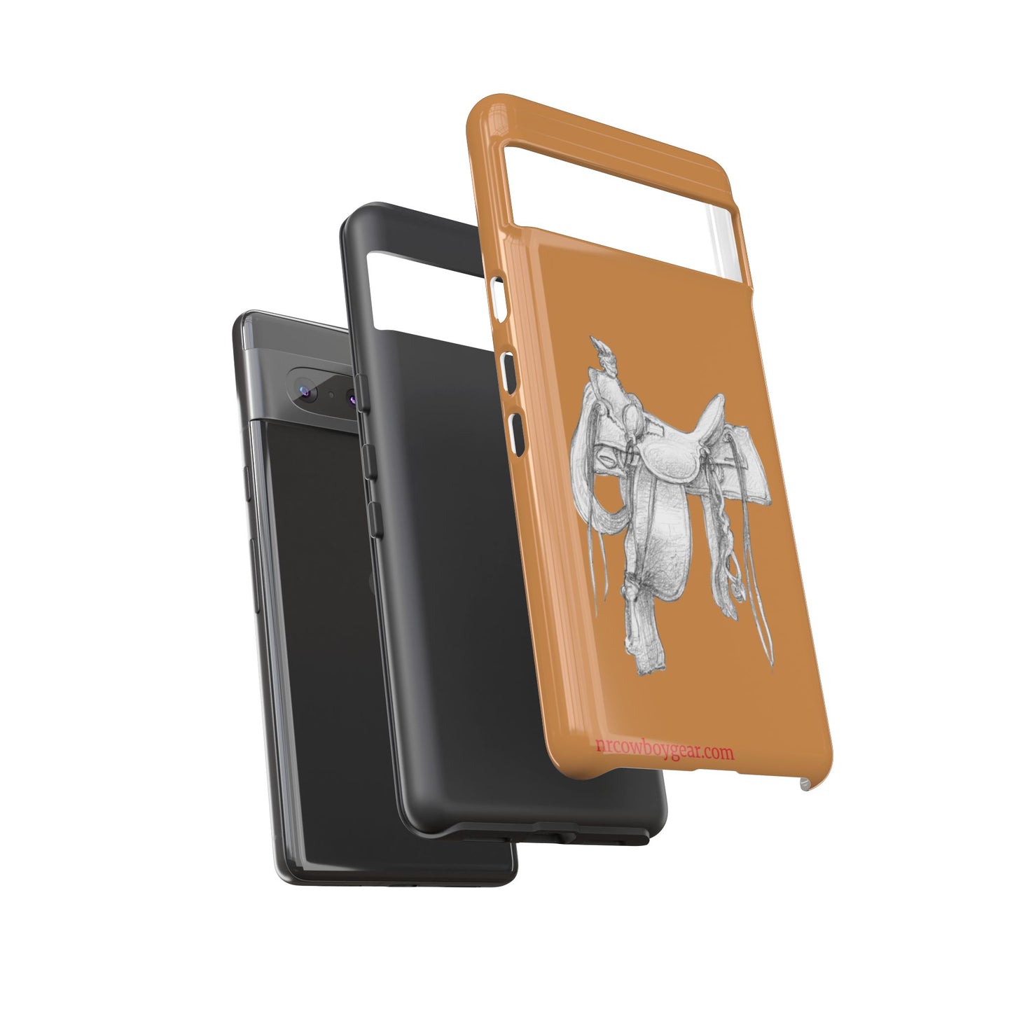"Trail Dust and Saddle Leather" Brown Tough Case