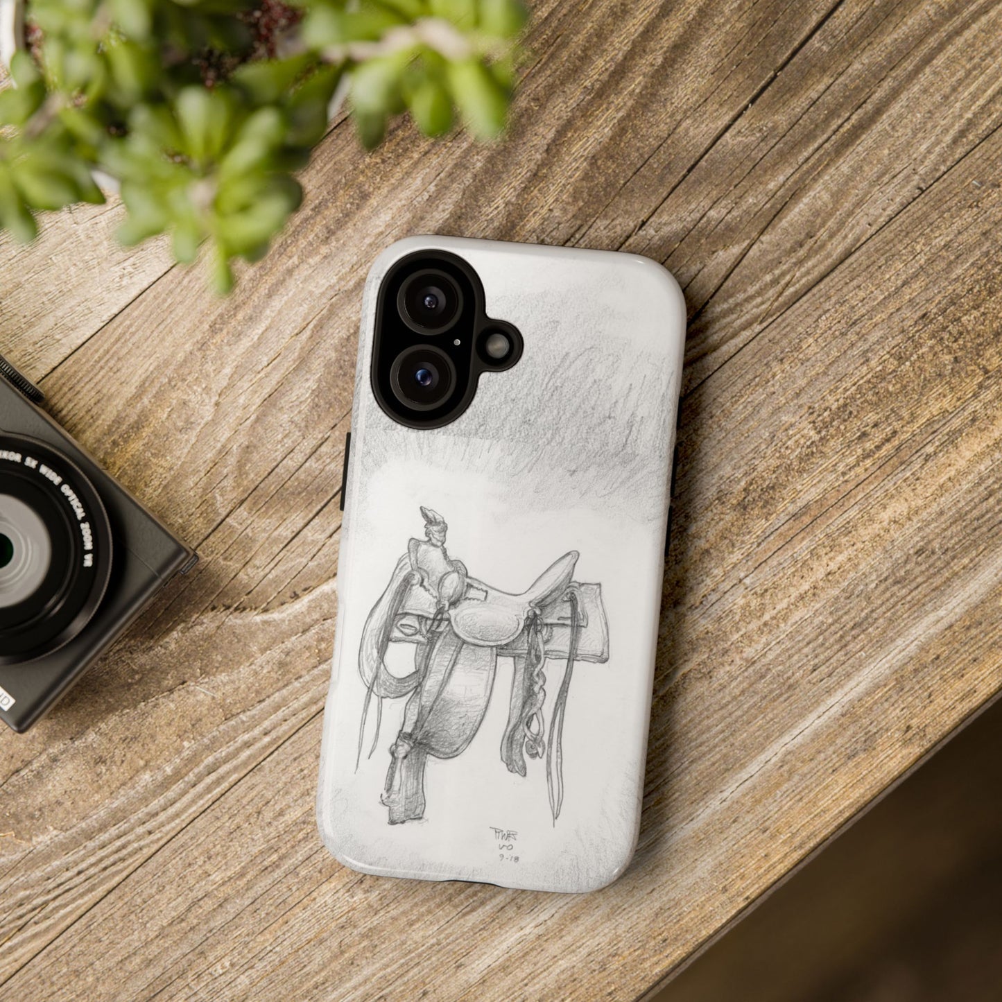 "Trail Dust and Saddle Leather" Tough Case