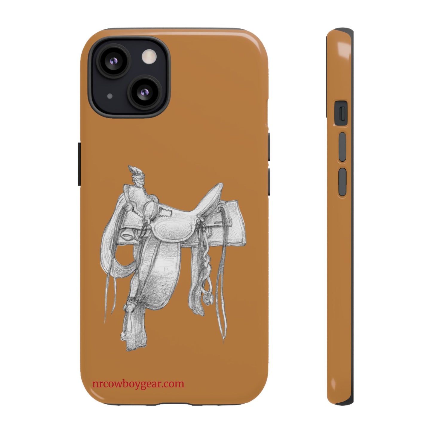 "Trail Dust and Saddle Leather" Brown Tough Case