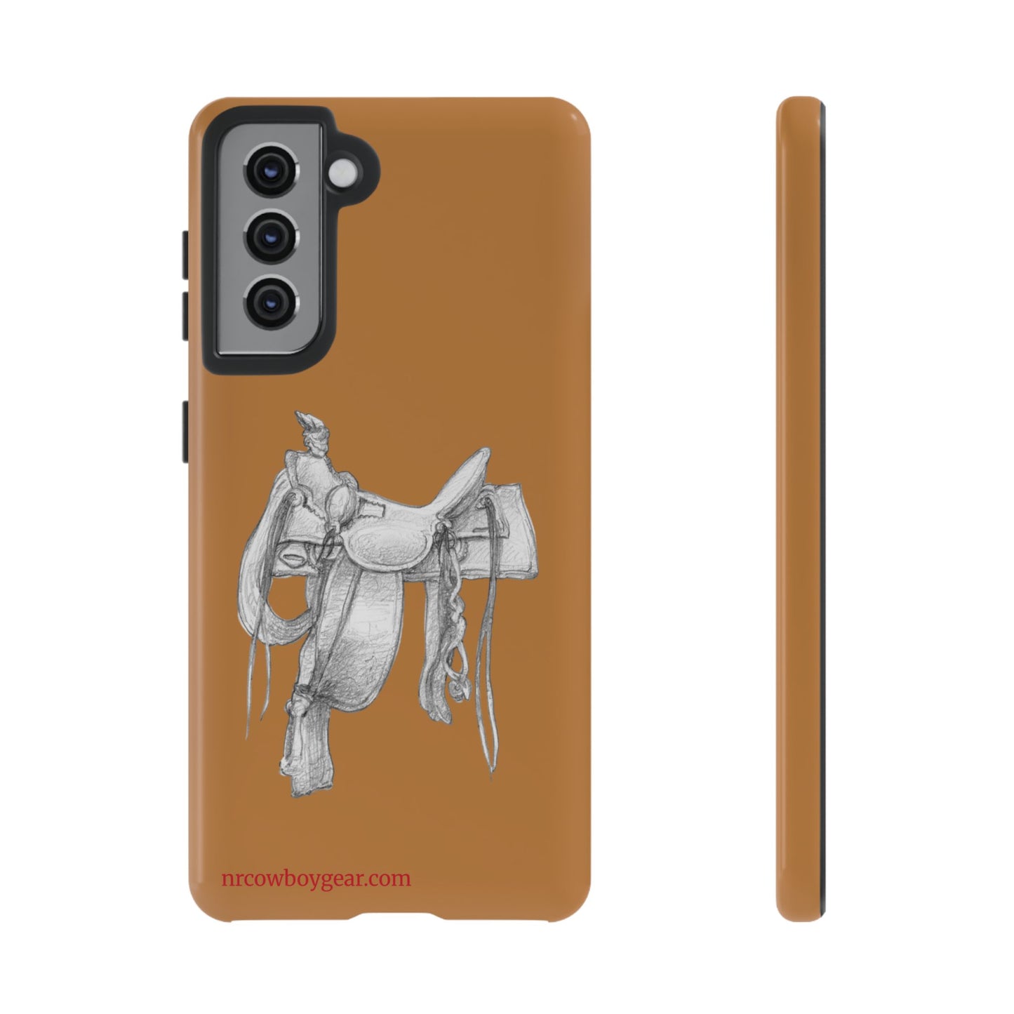 "Trail Dust and Saddle Leather" Brown Tough Case
