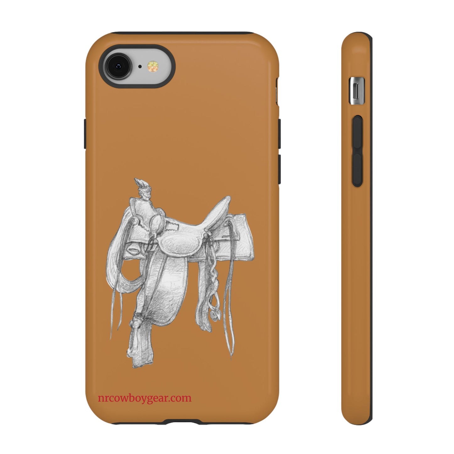 "Trail Dust and Saddle Leather" Brown Tough Case