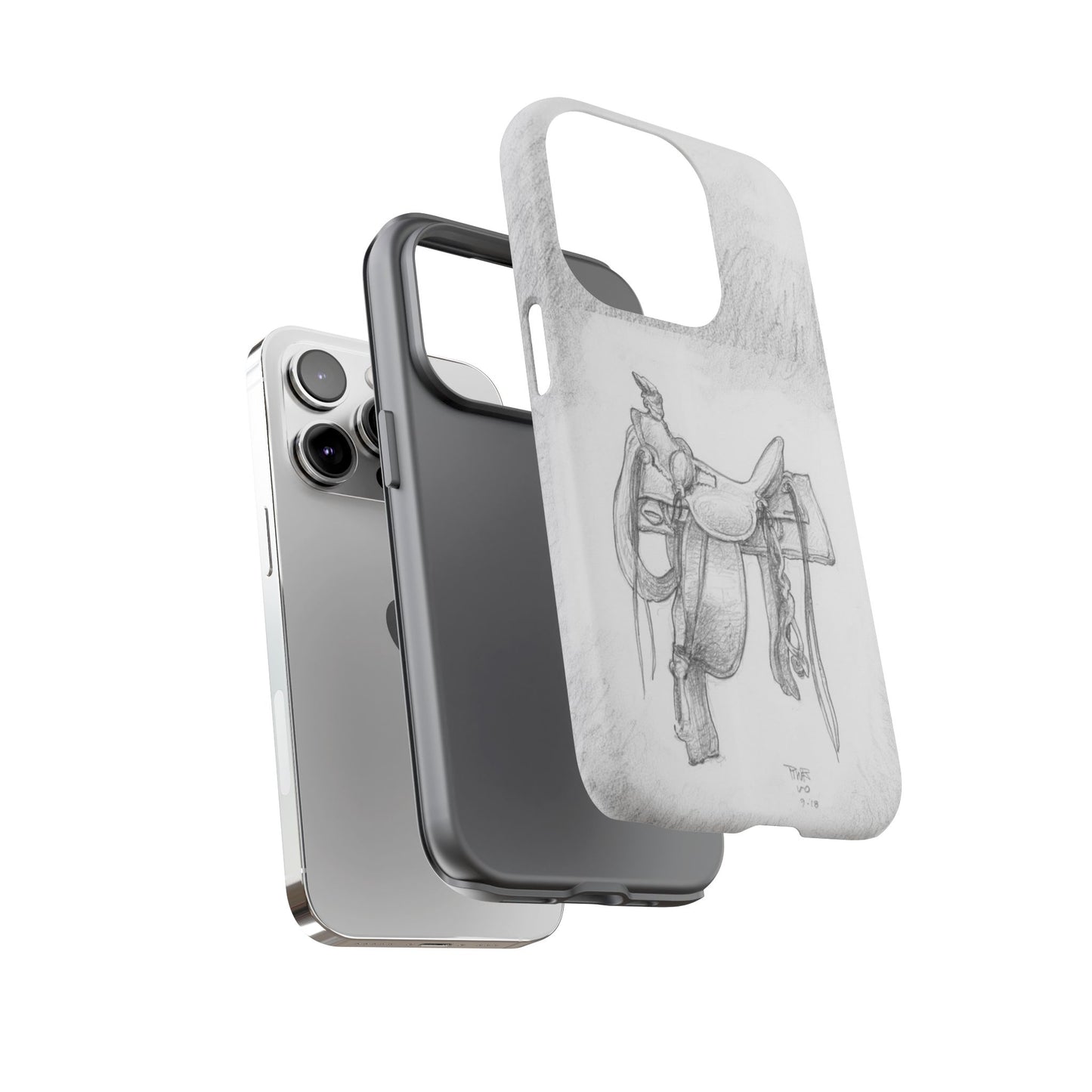 "Trail Dust and Saddle Leather" Tough Case