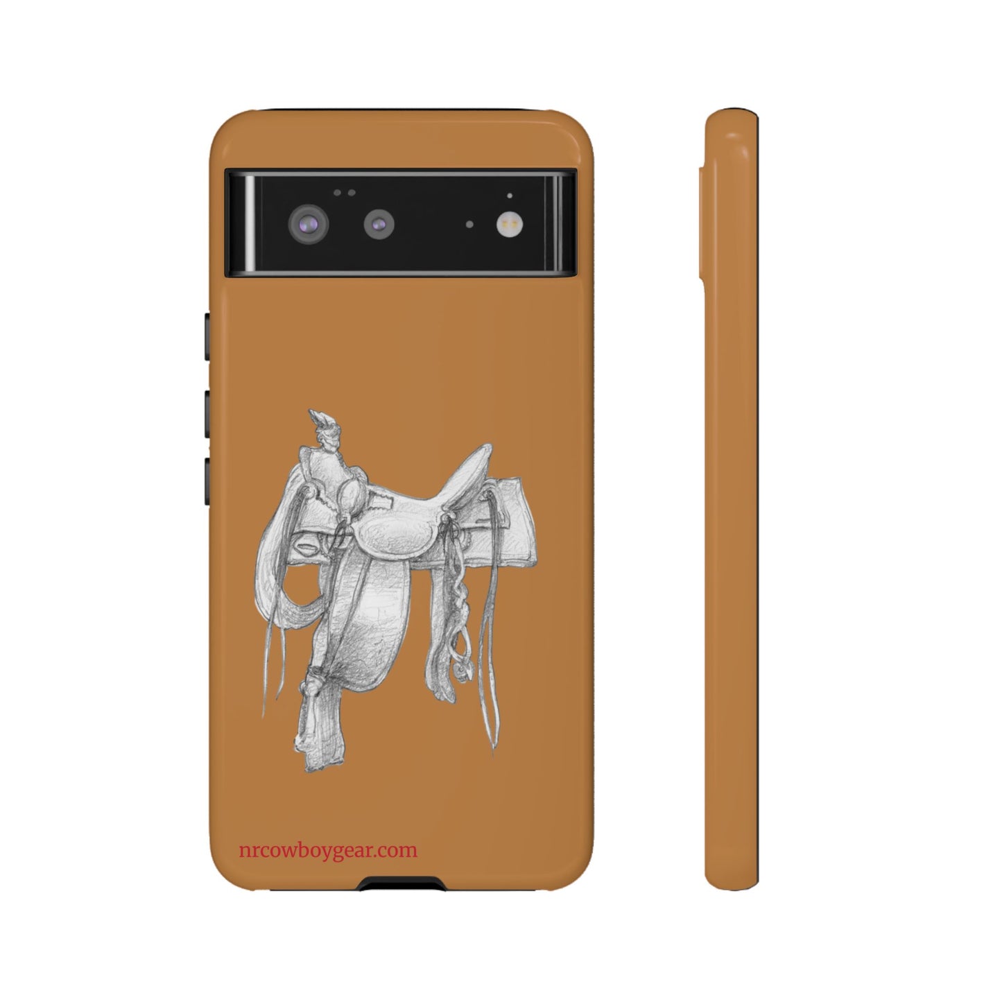 "Trail Dust and Saddle Leather" Brown Tough Case
