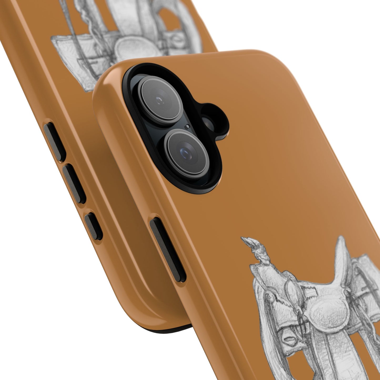 "Trail Dust and Saddle Leather" Brown Tough Case
