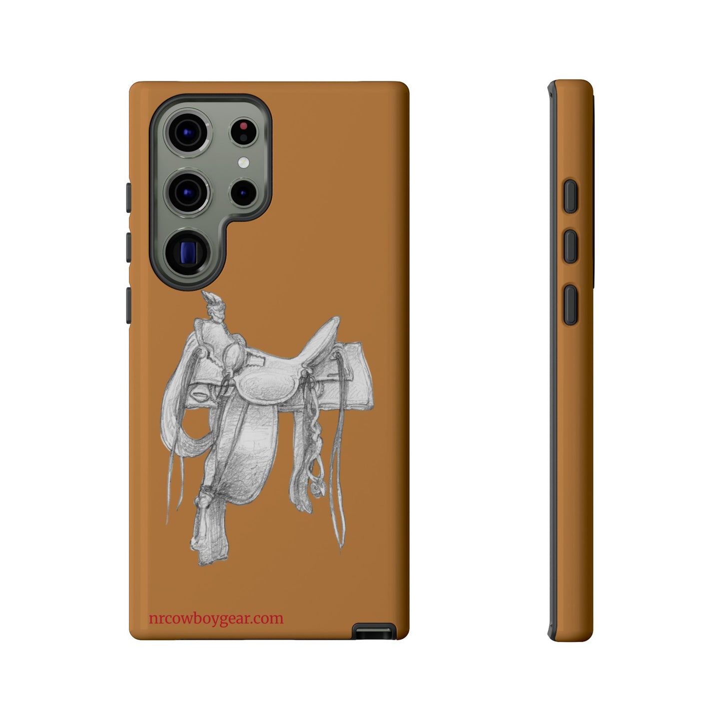 "Trail Dust and Saddle Leather" Brown Tough Case