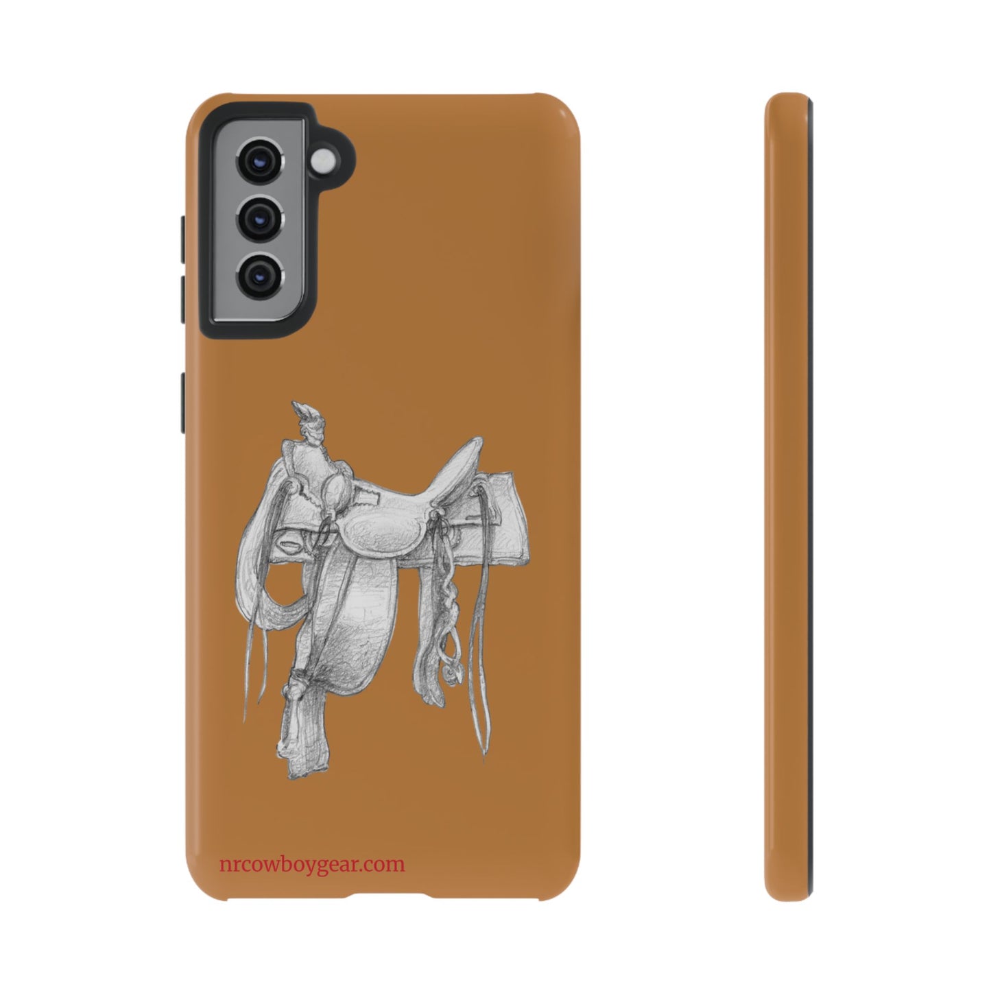 "Trail Dust and Saddle Leather" Brown Tough Case