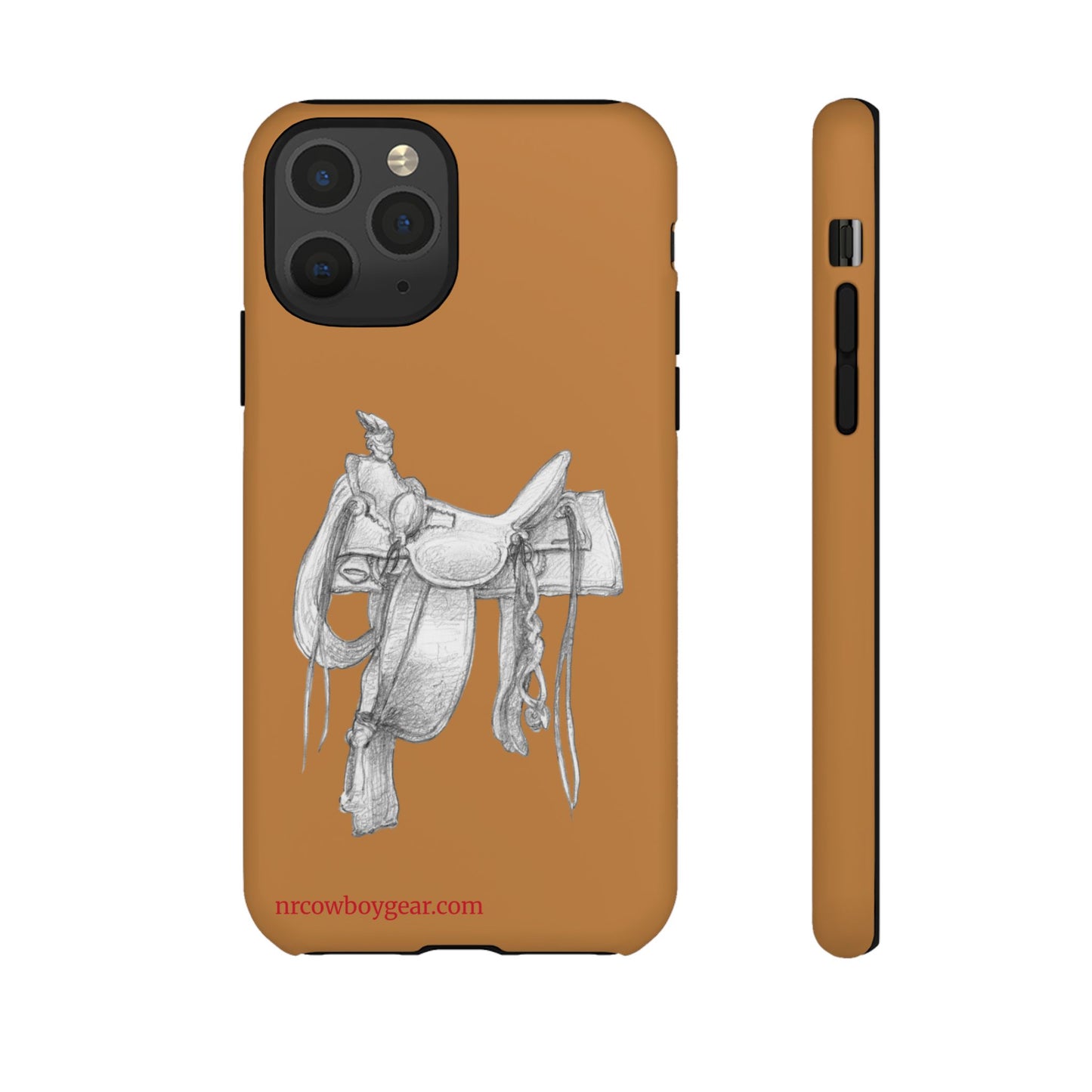 "Trail Dust and Saddle Leather" Brown Tough Case