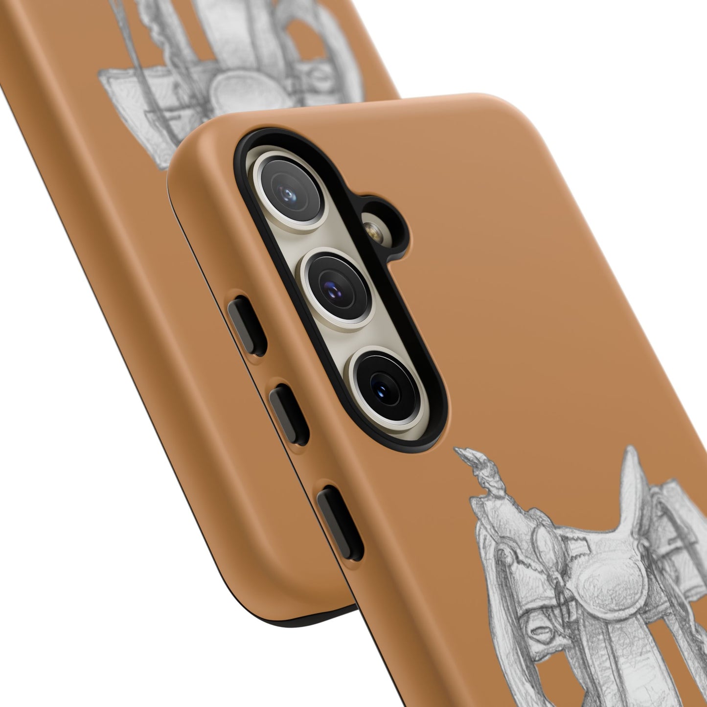 "Trail Dust and Saddle Leather" Brown Tough Case
