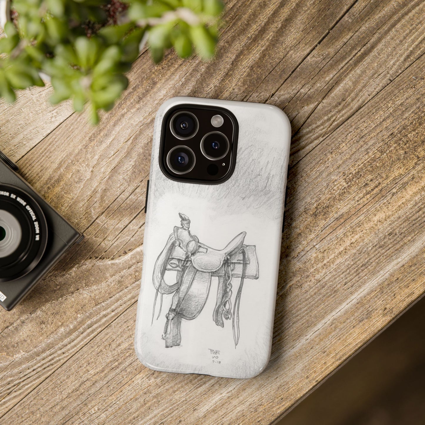 "Trail Dust and Saddle Leather" Tough Case