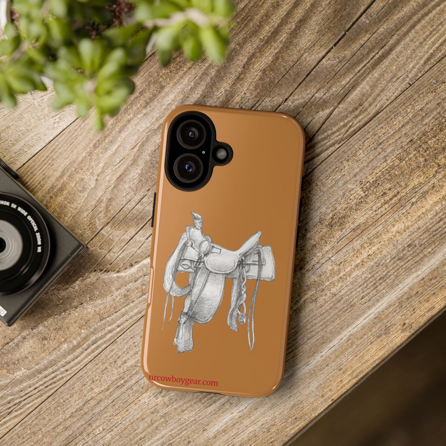 "Trail Dust and Saddle Leather" Brown Tough Case