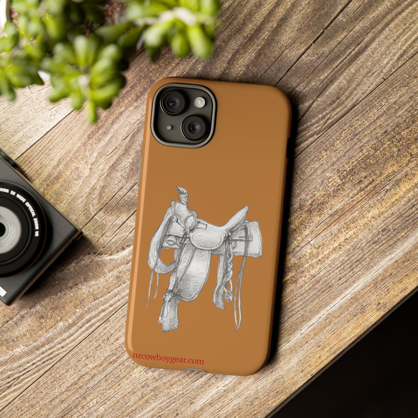 "Trail Dust and Saddle Leather" Brown Tough Case