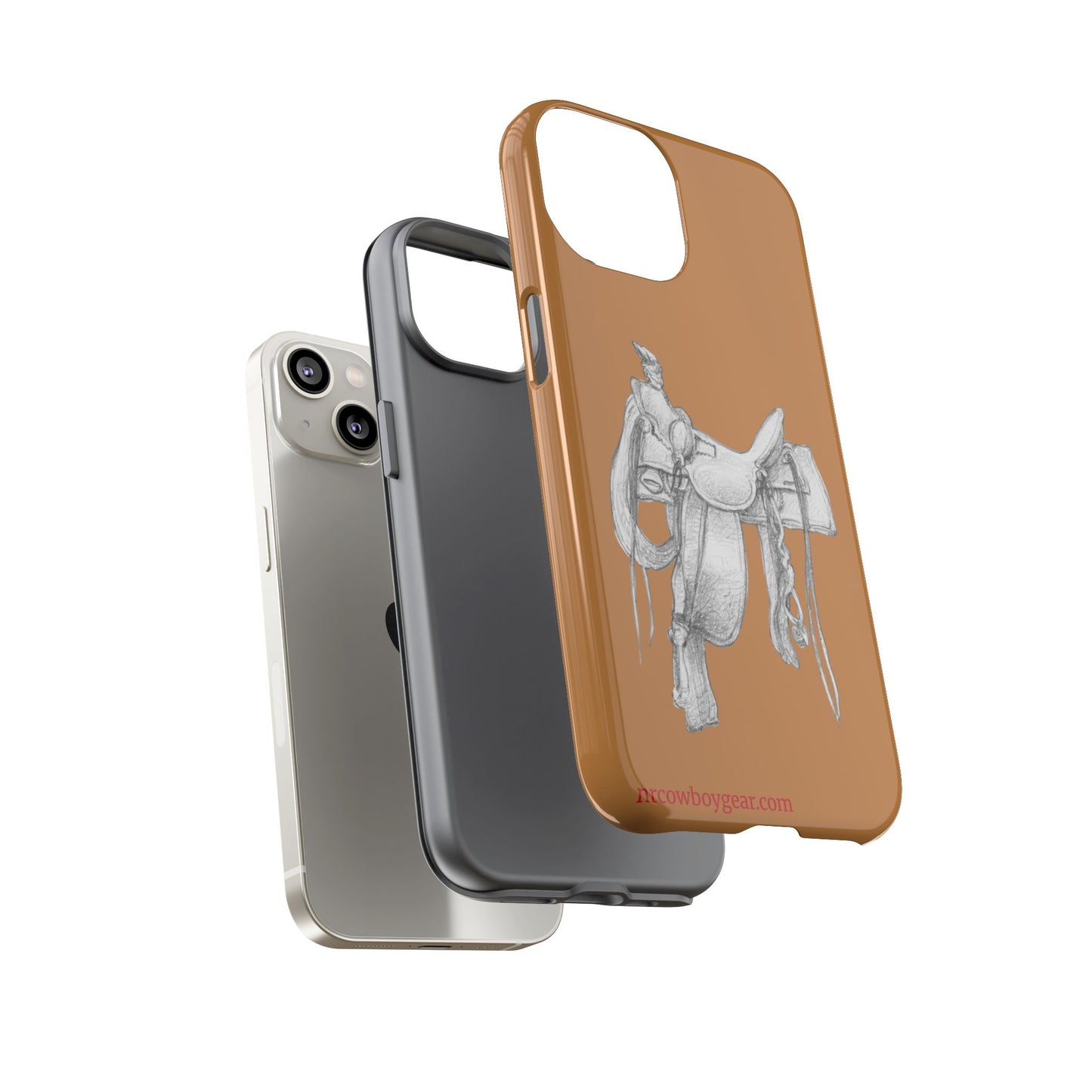 "Trail Dust and Saddle Leather" Brown Tough Case