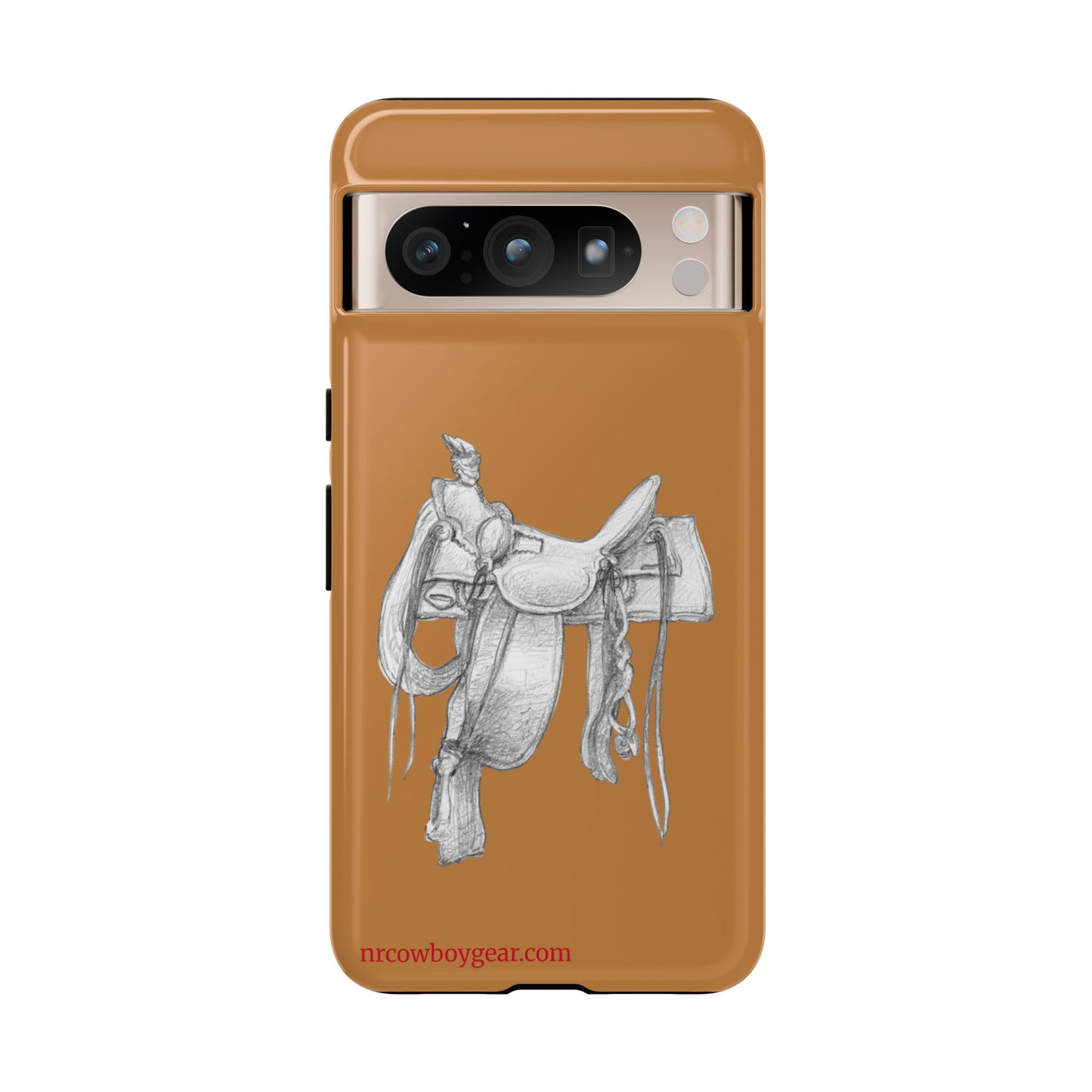 "Trail Dust and Saddle Leather" Brown Tough Case