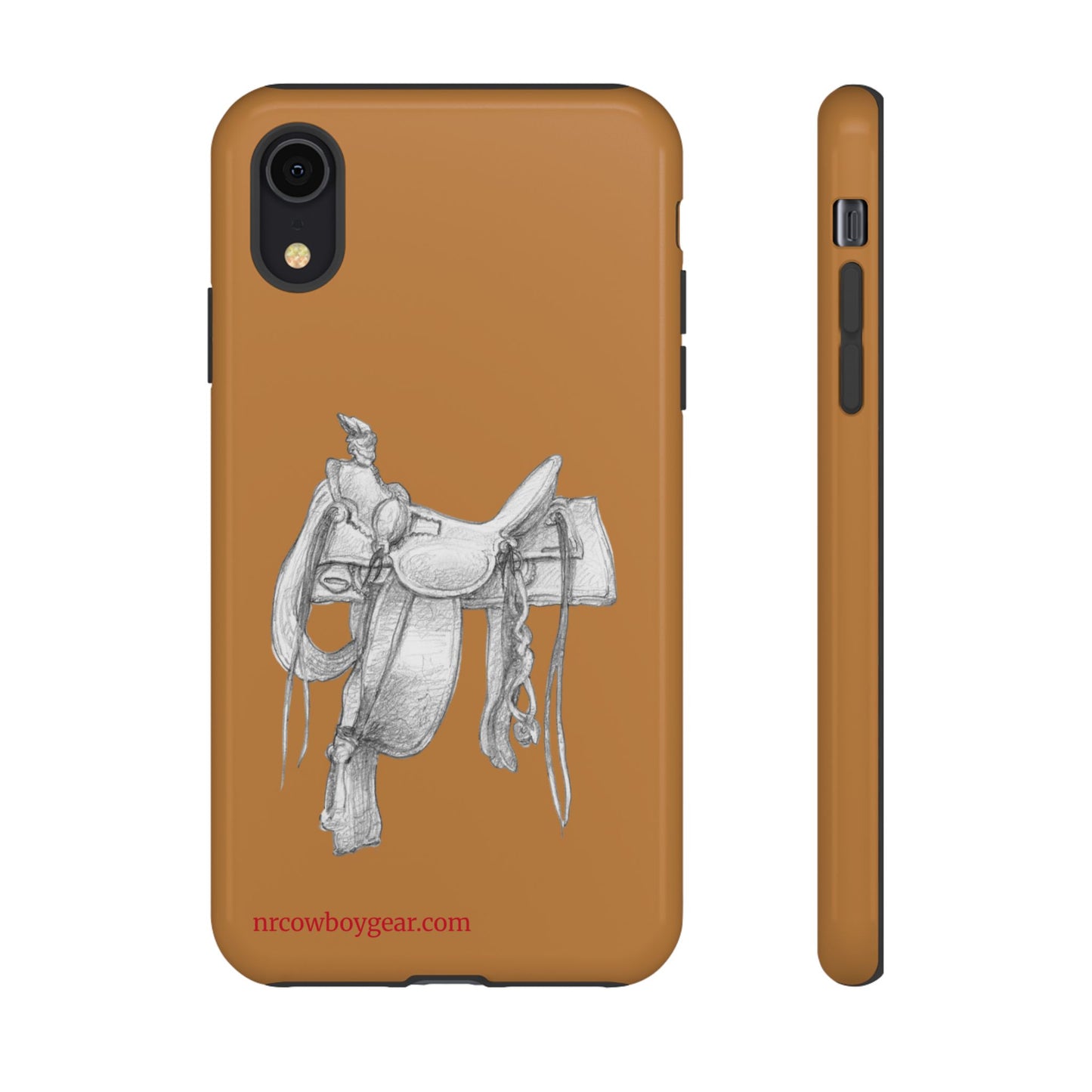 "Trail Dust and Saddle Leather" Brown Tough Case