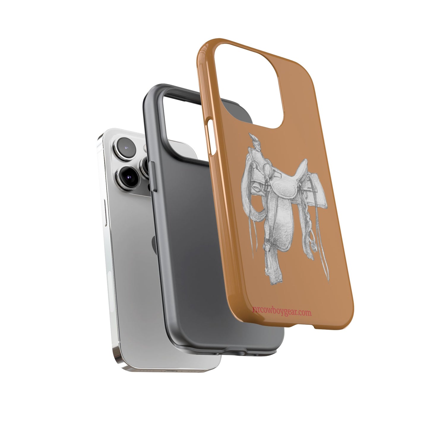 "Trail Dust and Saddle Leather" Brown Tough Case