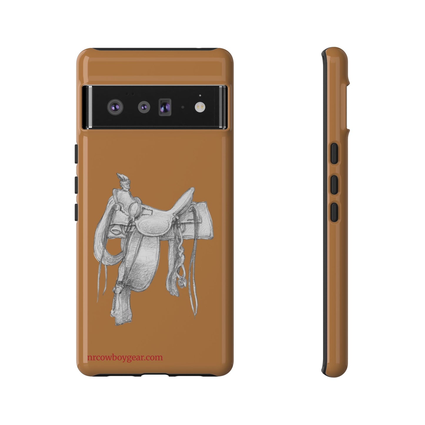 "Trail Dust and Saddle Leather" Brown Tough Case