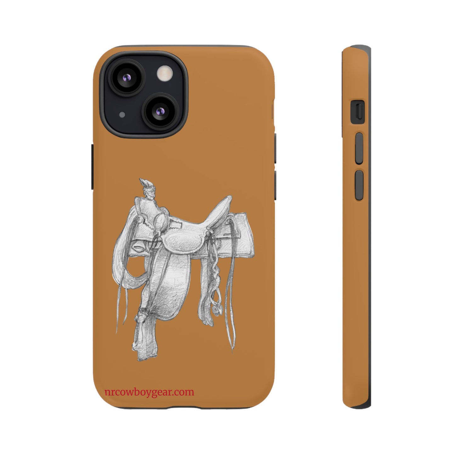 "Trail Dust and Saddle Leather" Brown Tough Case