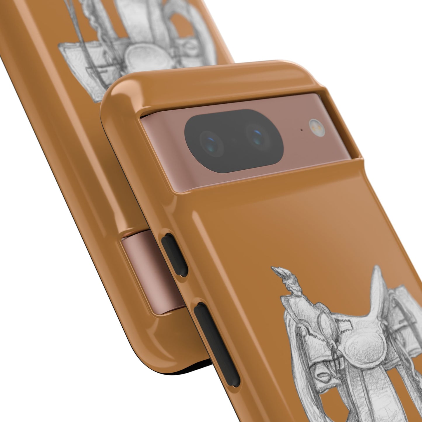 "Trail Dust and Saddle Leather" Brown Tough Case