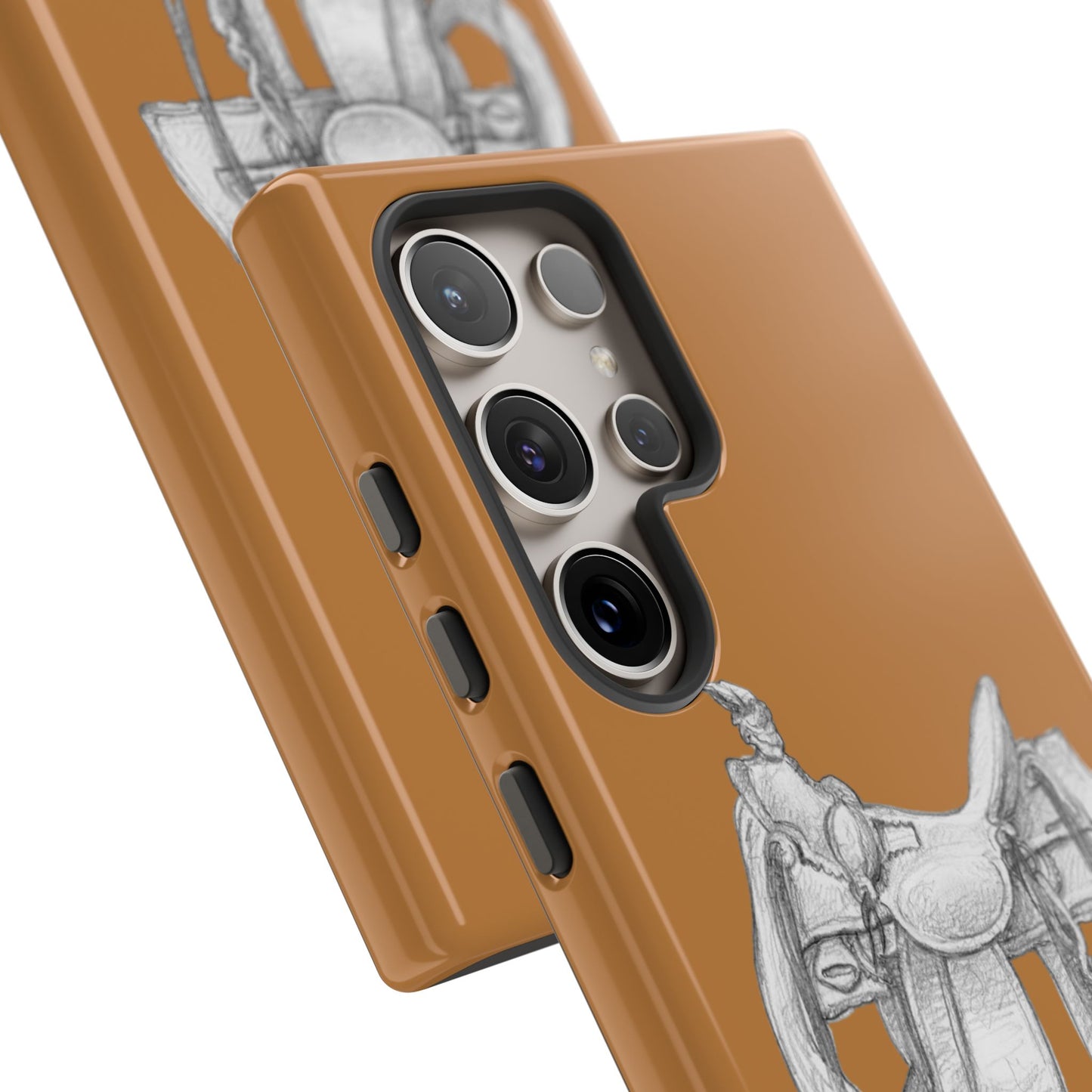 "Trail Dust and Saddle Leather" Brown Tough Case