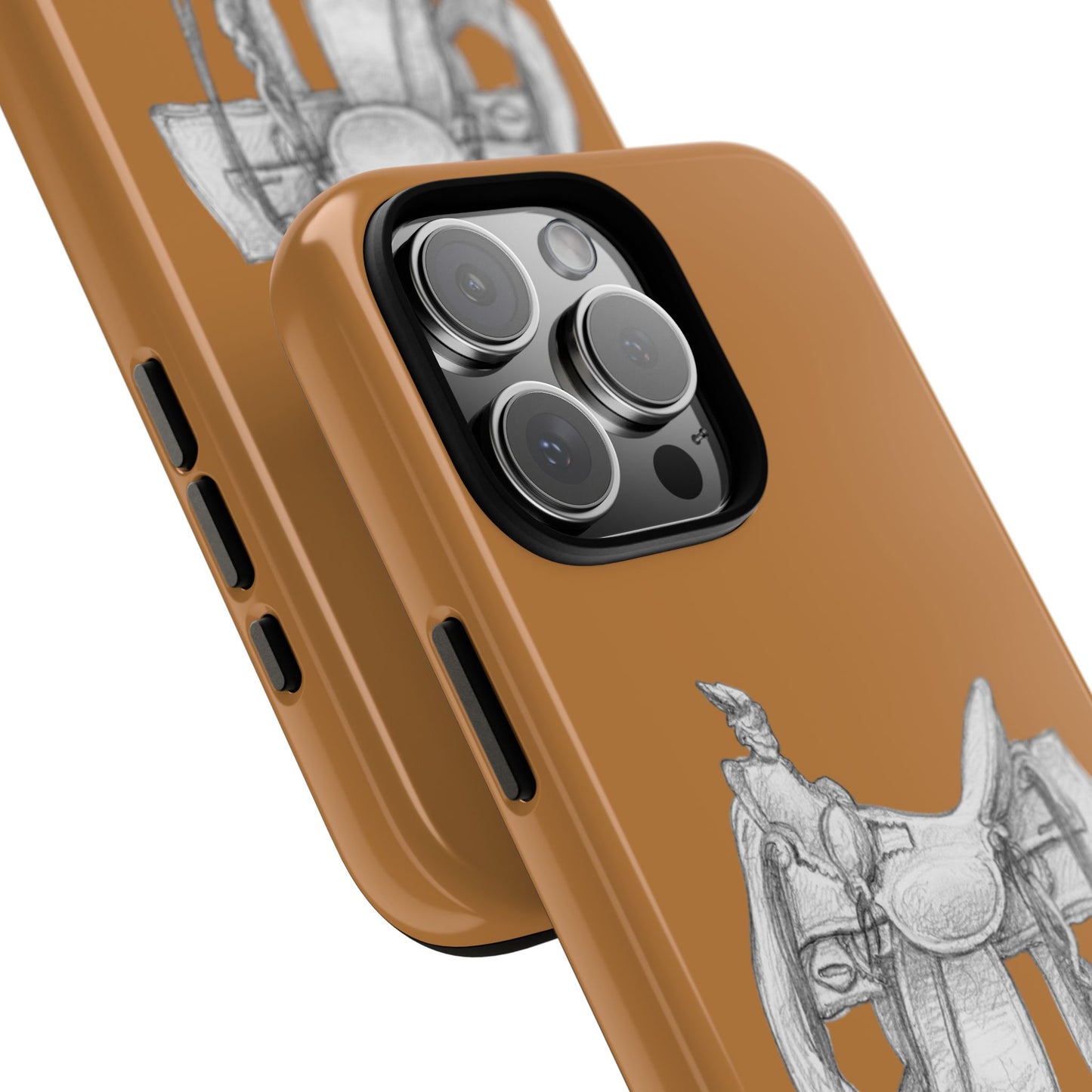 "Trail Dust and Saddle Leather" Brown Tough Case