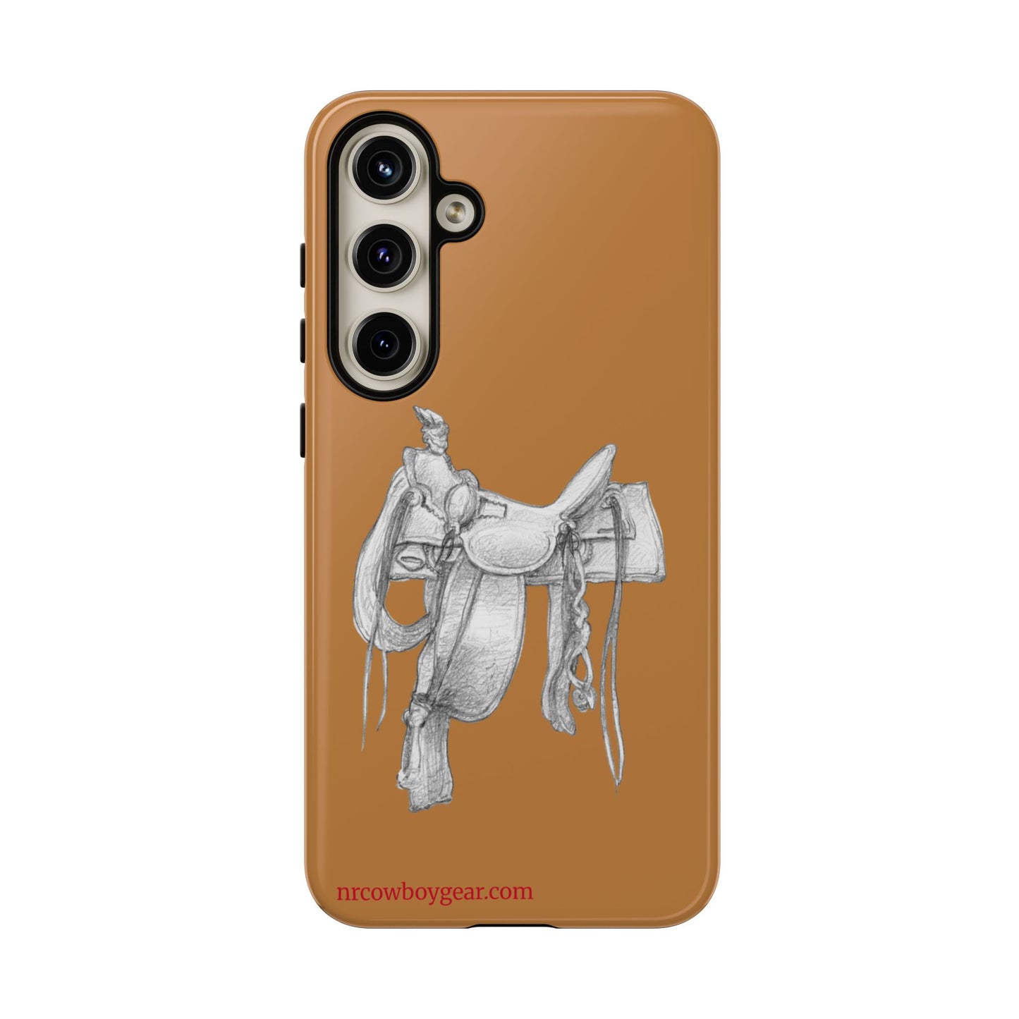 "Trail Dust and Saddle Leather" Brown Tough Case