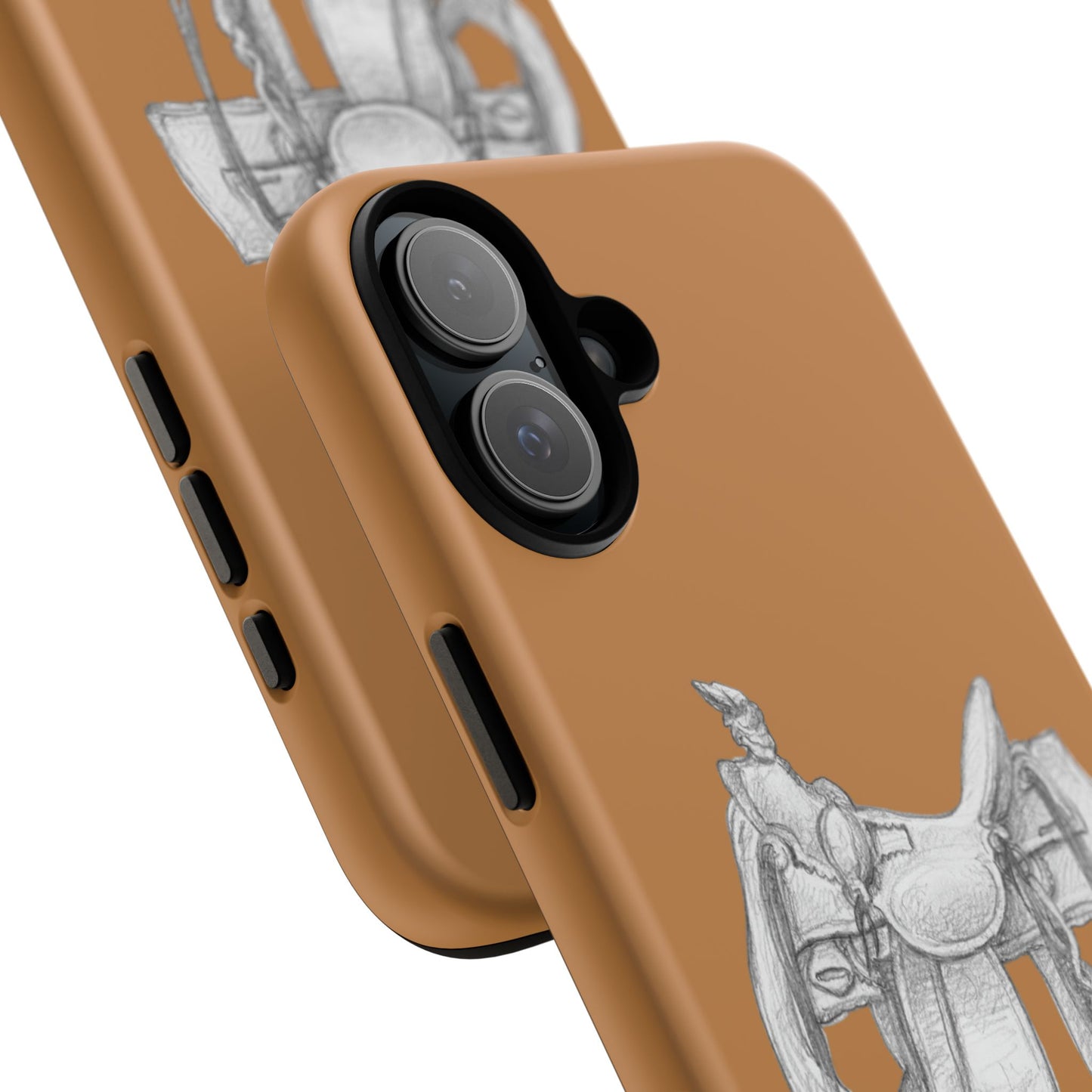 "Trail Dust and Saddle Leather" Brown Tough Case