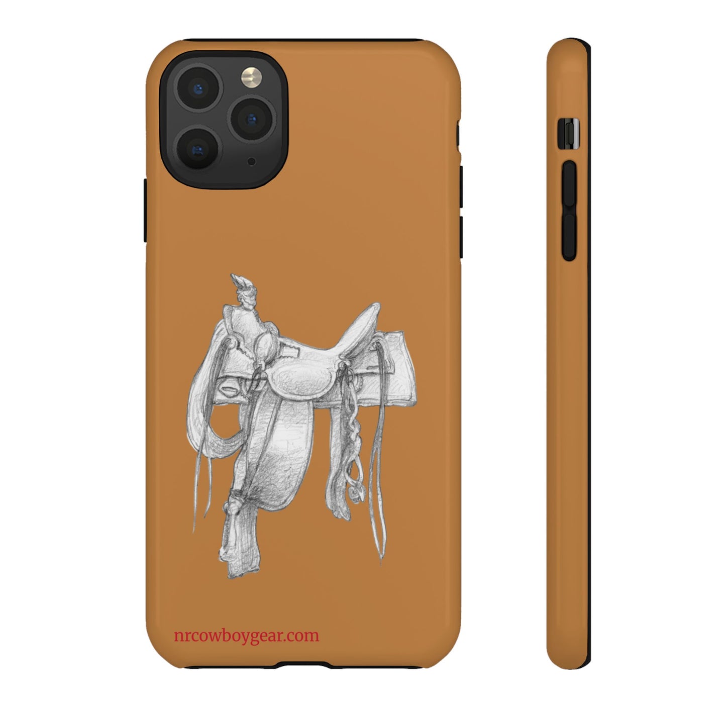 "Trail Dust and Saddle Leather" Brown Tough Case